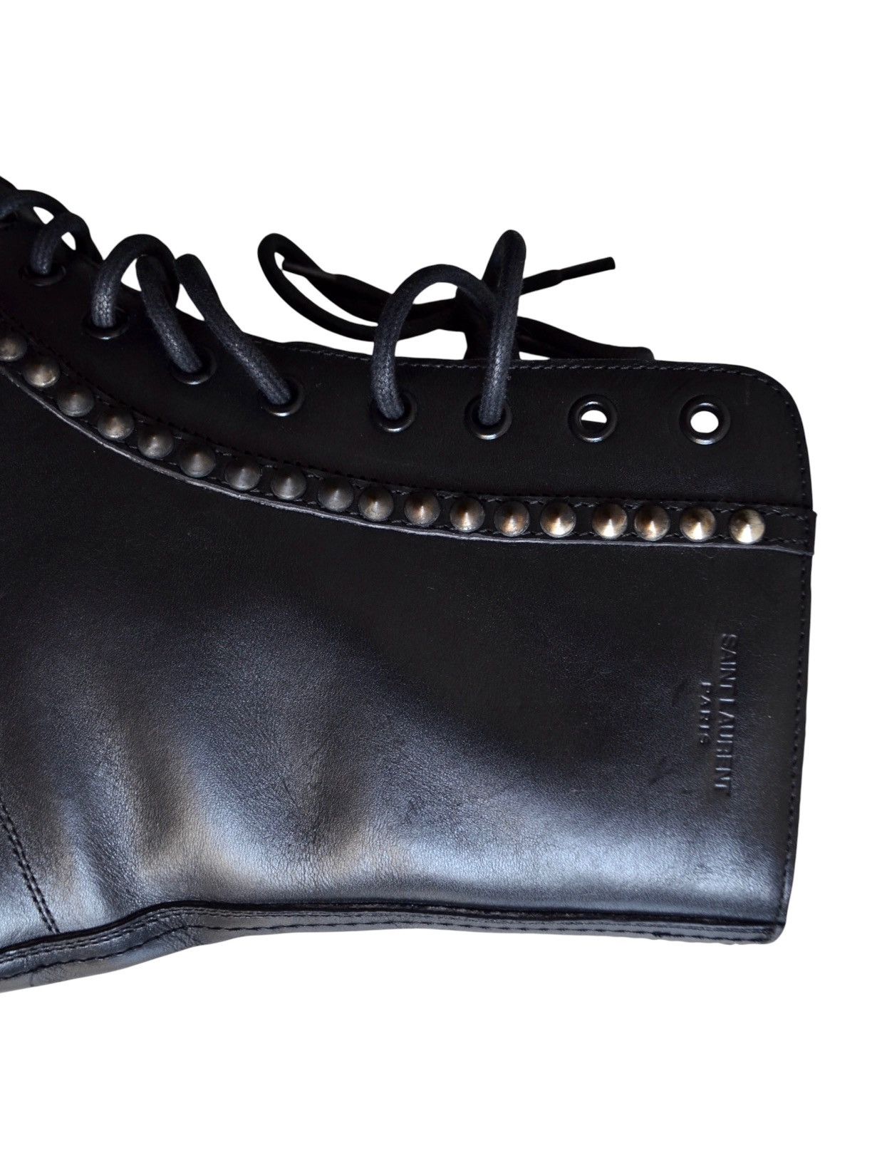 Saint Laurent Paris Saint Laurent By Hedi Slimane Fall Winter 2013 Studded Boots Size US 8 / EU 41 - 7 Thumbnail