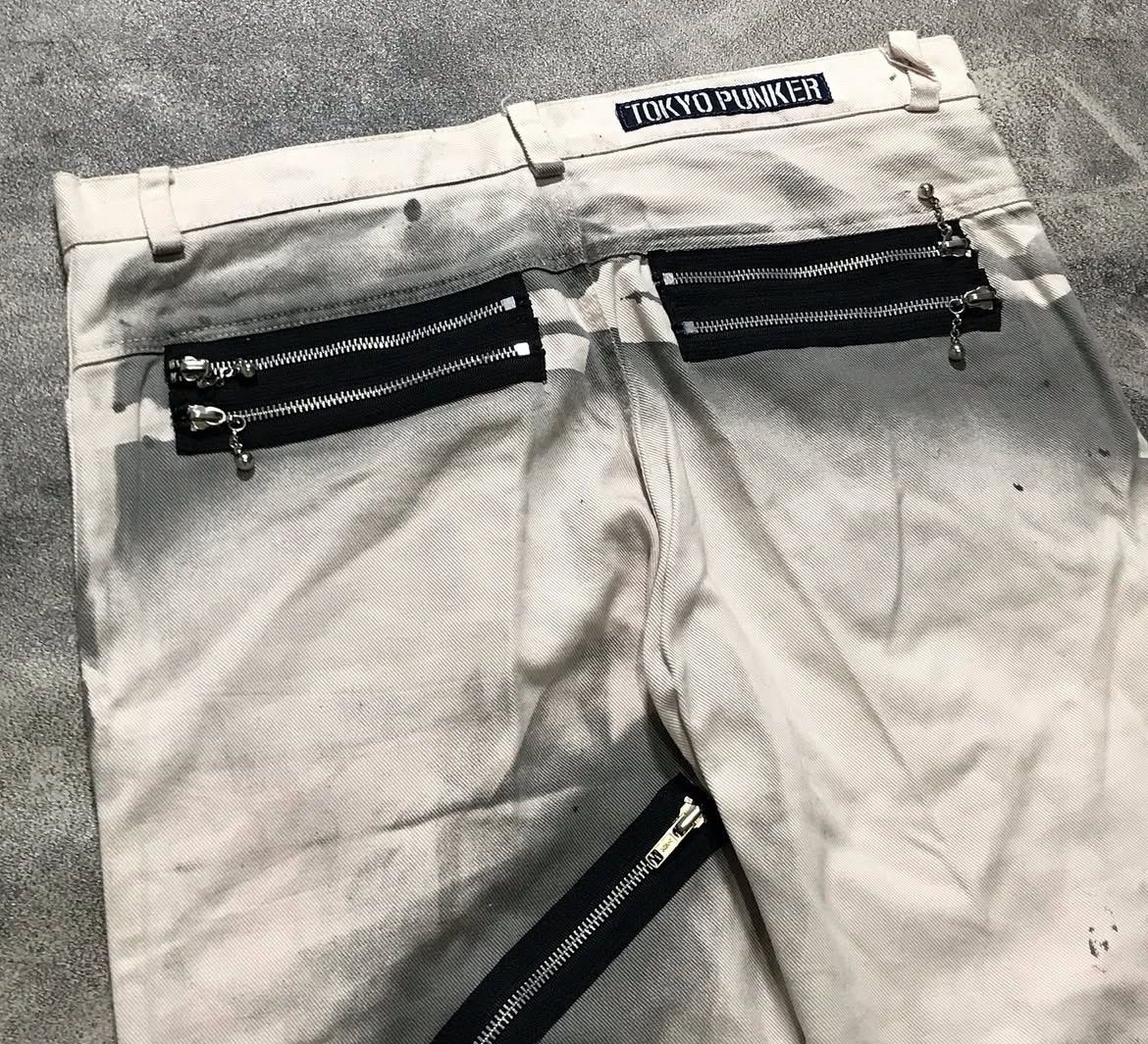 If Six Was Nine 2000s Archival Tokyo Punker Tactical Zip Jeans y2k style Size US 35 - 4 Thumbnail