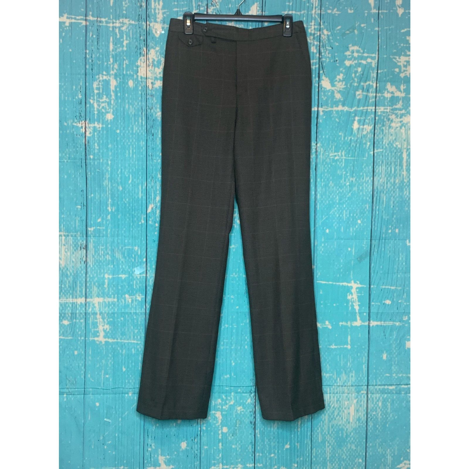 Chaps Chaps green plaid wool straight legs vintage pants size 4 Size 27" / US 4 / IT 40 - 6 Thumbnail