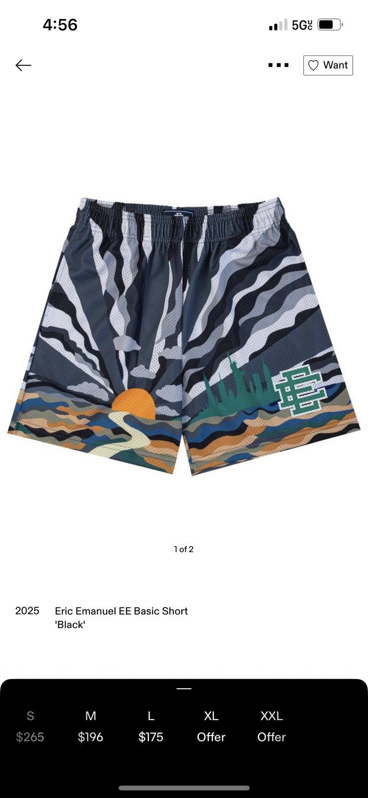Eric Emanuel Eric Emanuel EE grey sunset shorts medium Size US 30 / EU 46 - 1 Thumbnail