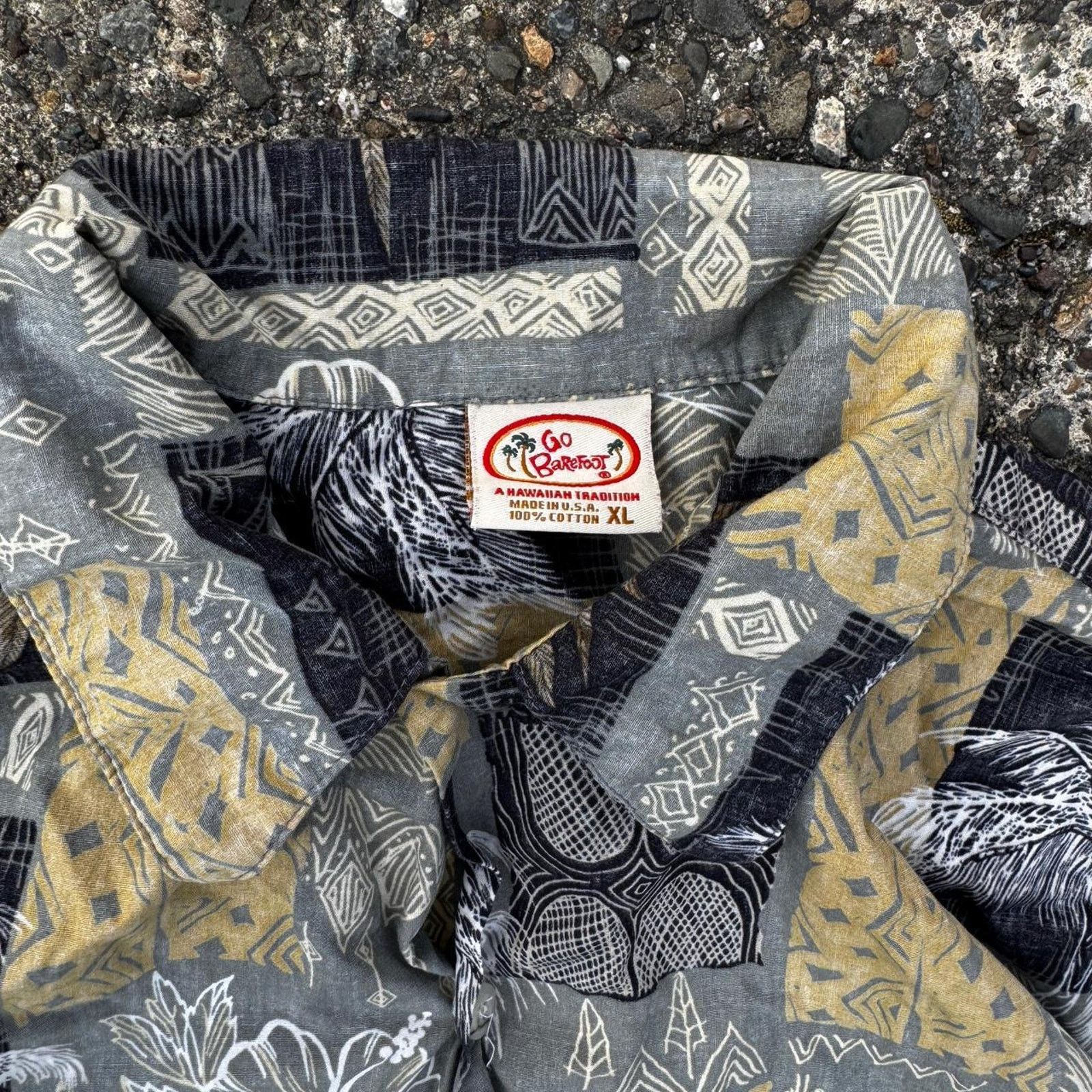 Other Vintage 90’s Go Barefoot Hawaiian Shirt – Size XL Size US XL / EU 56 / 4 - 3 Thumbnail