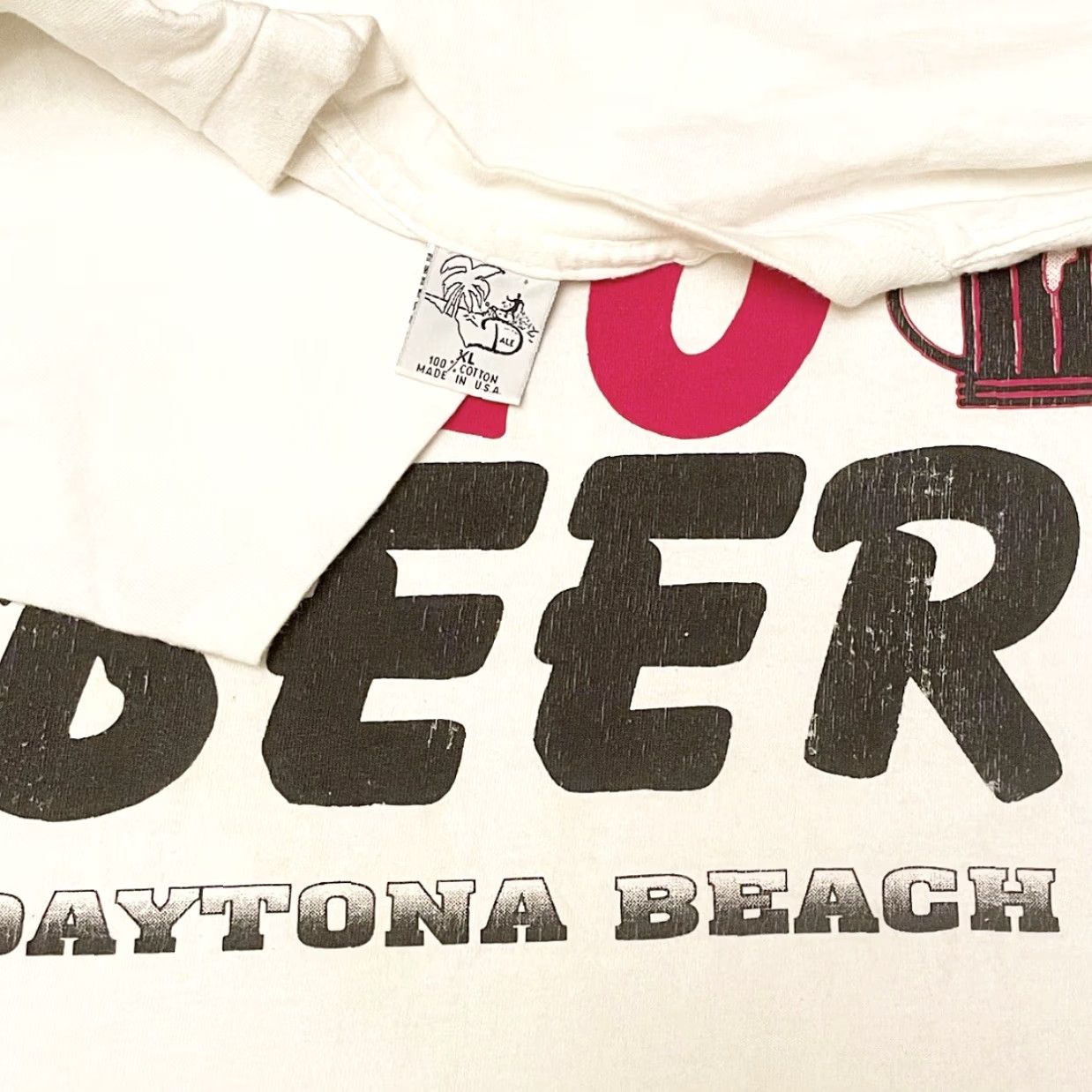 Vintage VINTAGE 90s Daytona Beach Spring Break Bike Week Fear No Beer Shirt Mens XL White Size US XL / EU 56 / 4 - 2 Thumbnail