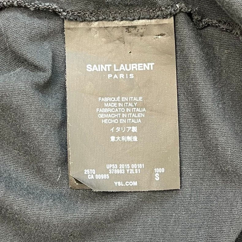 Saint Laurent Paris Saint laurent paris Blood Teeth Short Sleeve 2506-Nextarrow Size US S / EU 44-46 / 1 - 7 Thumbnail