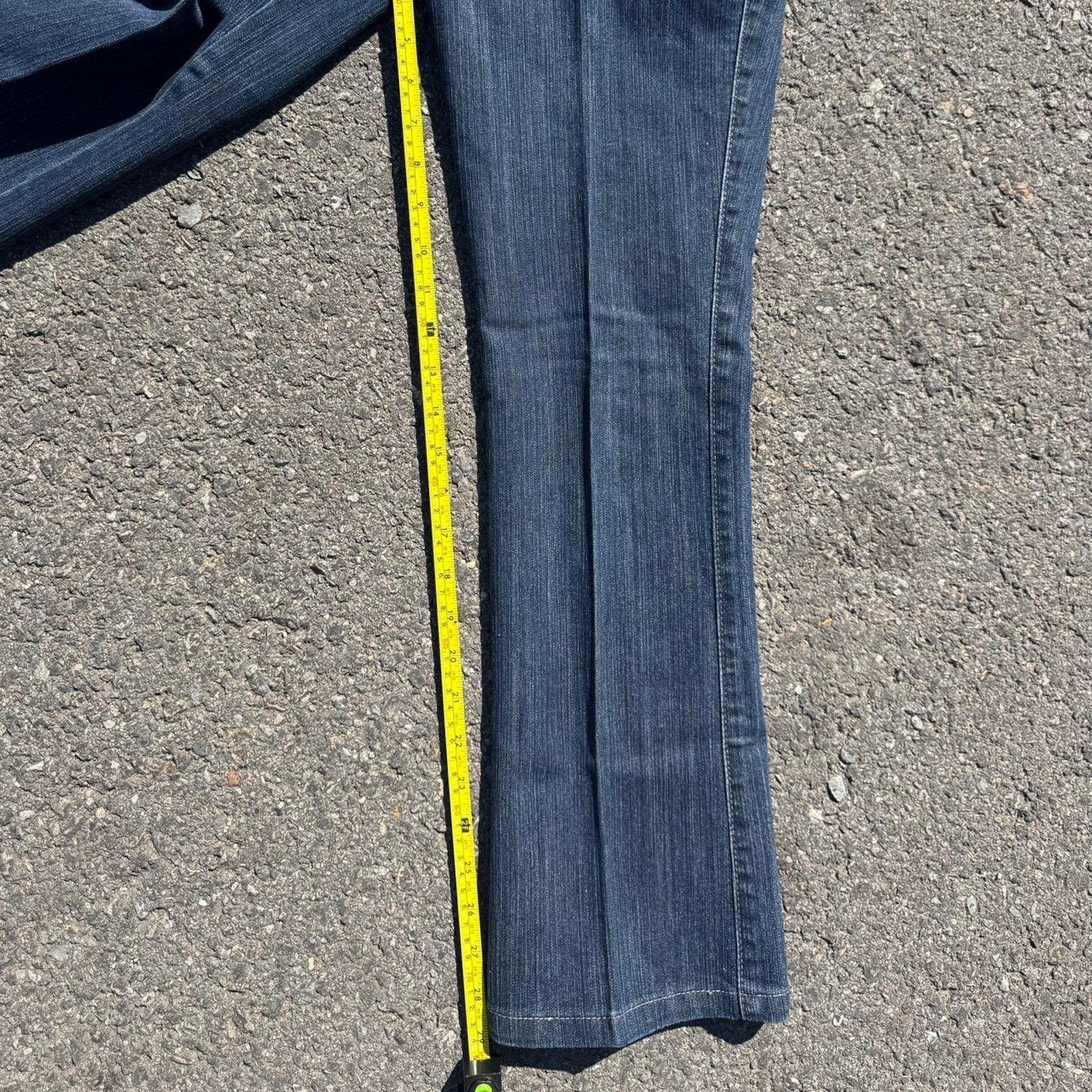 Other Y2K Bell Bottom Jeans Asian Design & Rhinestones – Size 28 Size 28" / US 6 / IT 42 - 7 Thumbnail