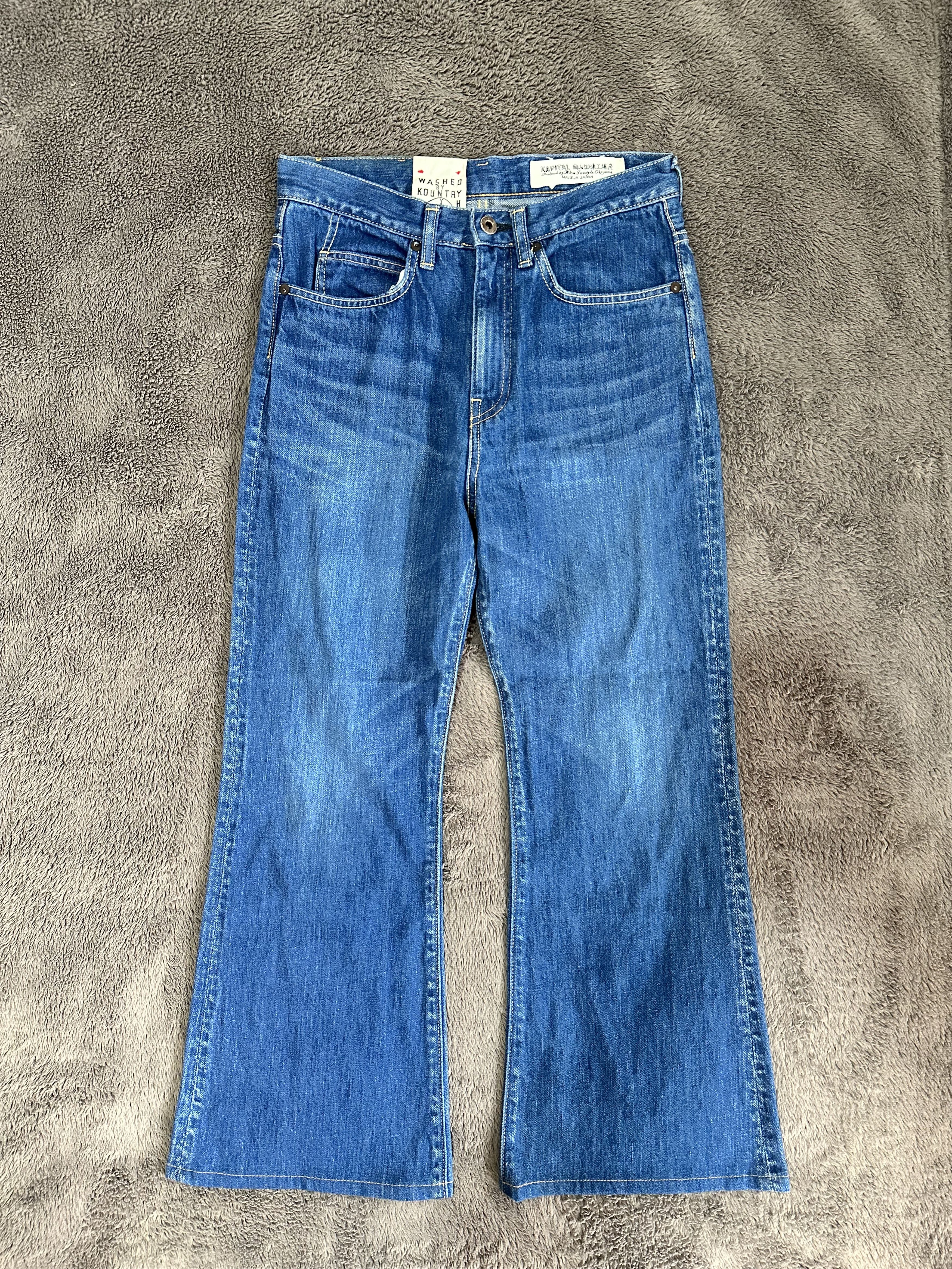 Kapital KAPITAL 14oz Denim 5p Flare Pants Blue Size 29 Size US 29 - 1 Thumbnail