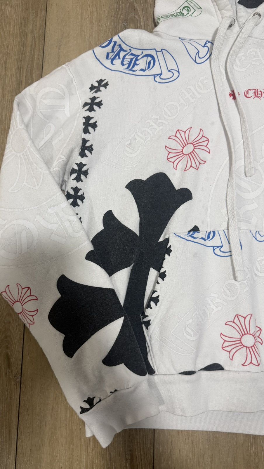 Chrome Hearts Chrome hearts white stencil hoodie Size US XS / EU 42 / 0 - 4 Thumbnail