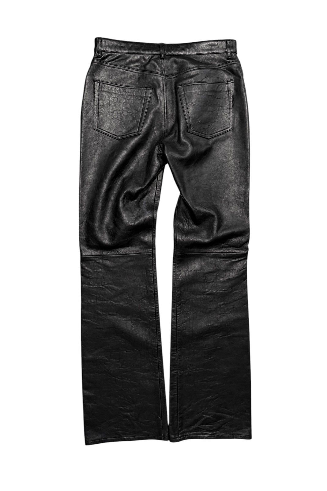 Acne Studios Heavy Leather Flare Bootcut Pant Size US 30 / EU 46 - 3 Thumbnail