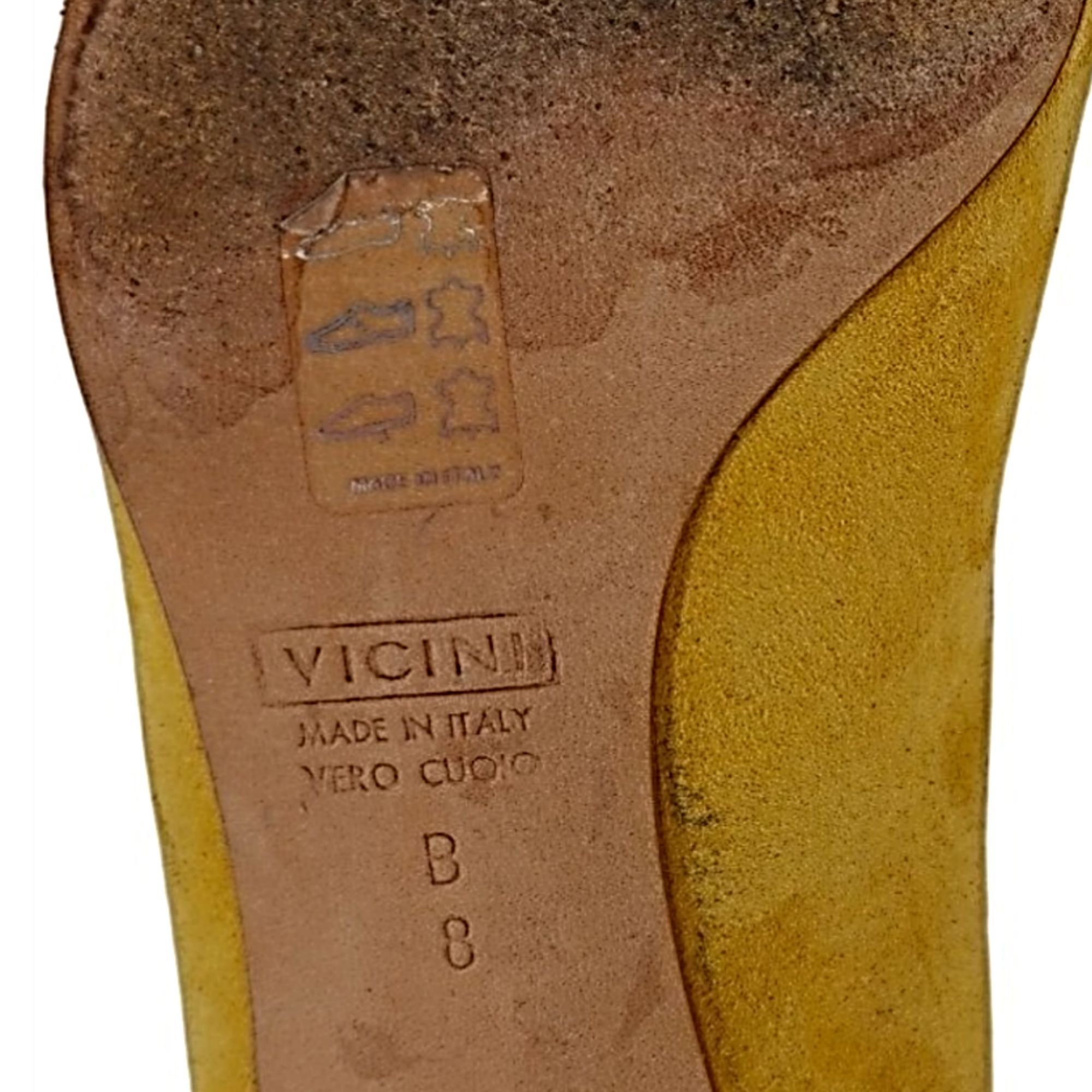 Giuseppe Zanotti Giuseppe Zanotti Italy Mustard Suede Tasseled Kitten Heels 8 Size US 8 / IT 38 - 9 Thumbnail