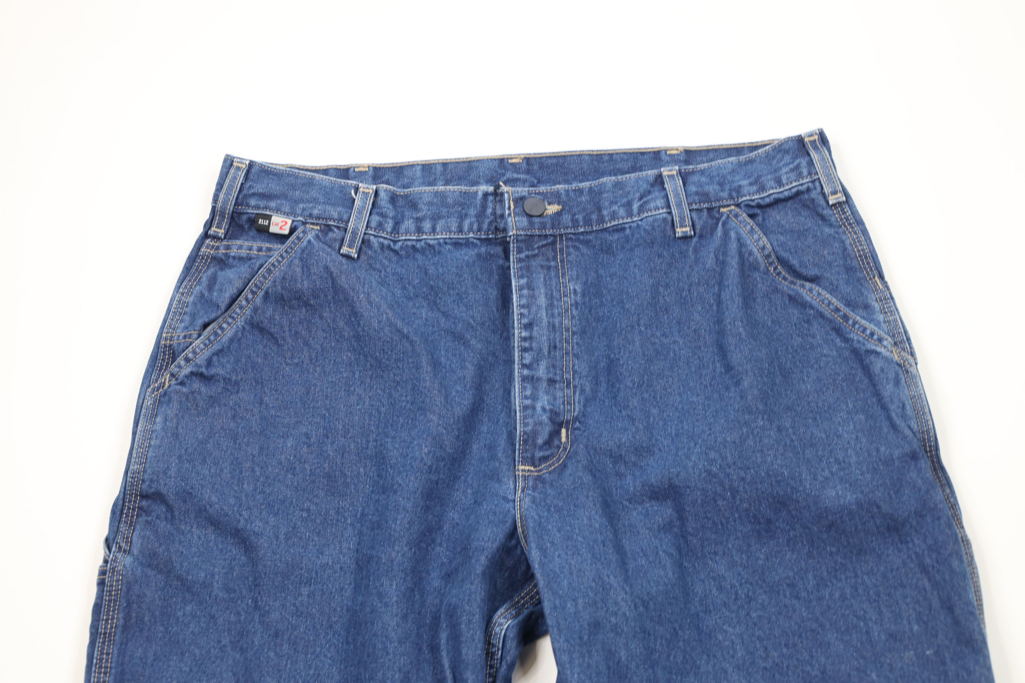 Carhartt Vintage Y2K Carhartt FR Resistant Wide Leg Dungaree Jeans Size 38" / US 16 / IT 52 - 2 Thumbnail