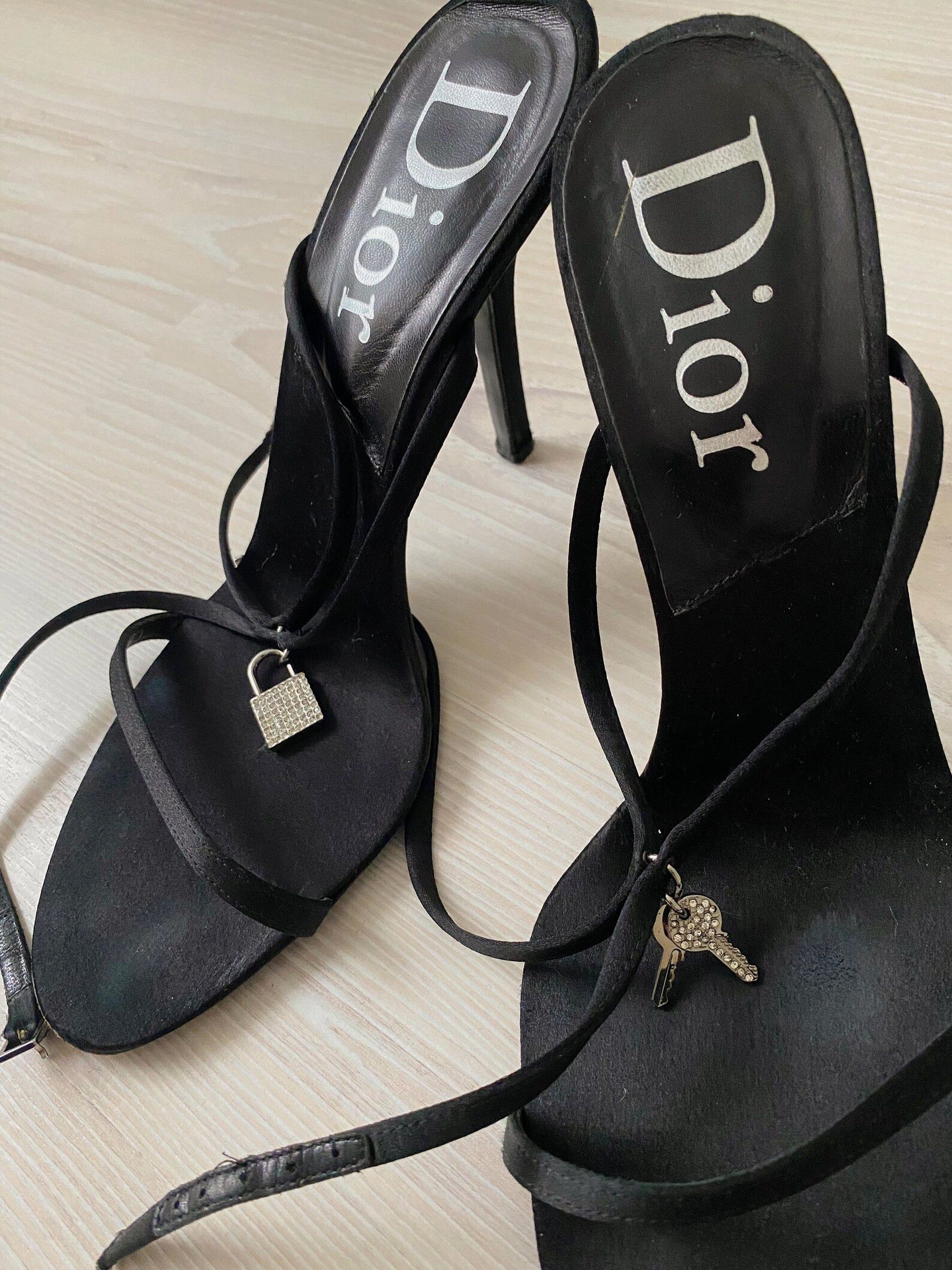 Dior Dior Shoes Sandals Heels 2000 Black Vintage Leather Size US 6 / IT 36 - 3 Thumbnail