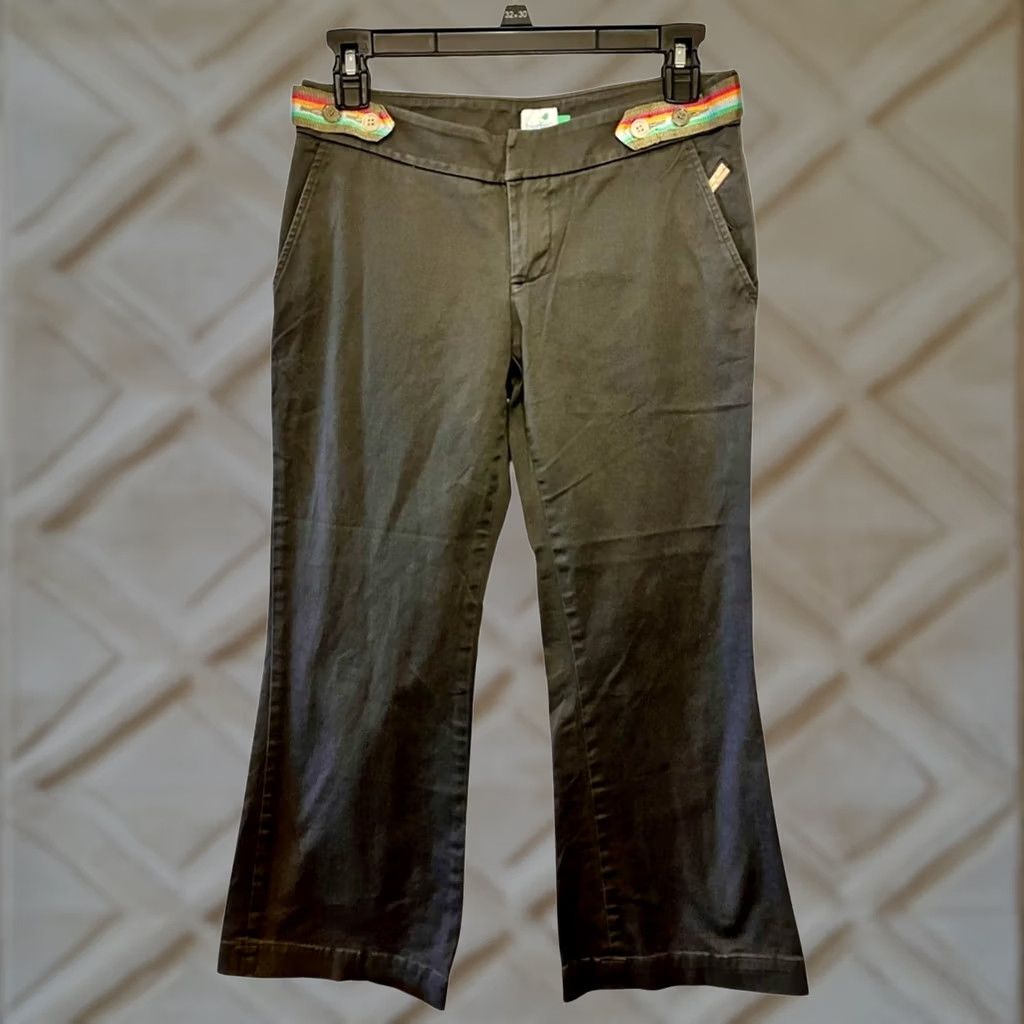 Vintage VINTAGE Birdie Gray Flat Front Ankle Pants Women’s Size 2 Cotton Spandex Cropped Golf Retro 90s/2000s Womens Size 26" / US 2 / IT 38 - 1 Thumbnail