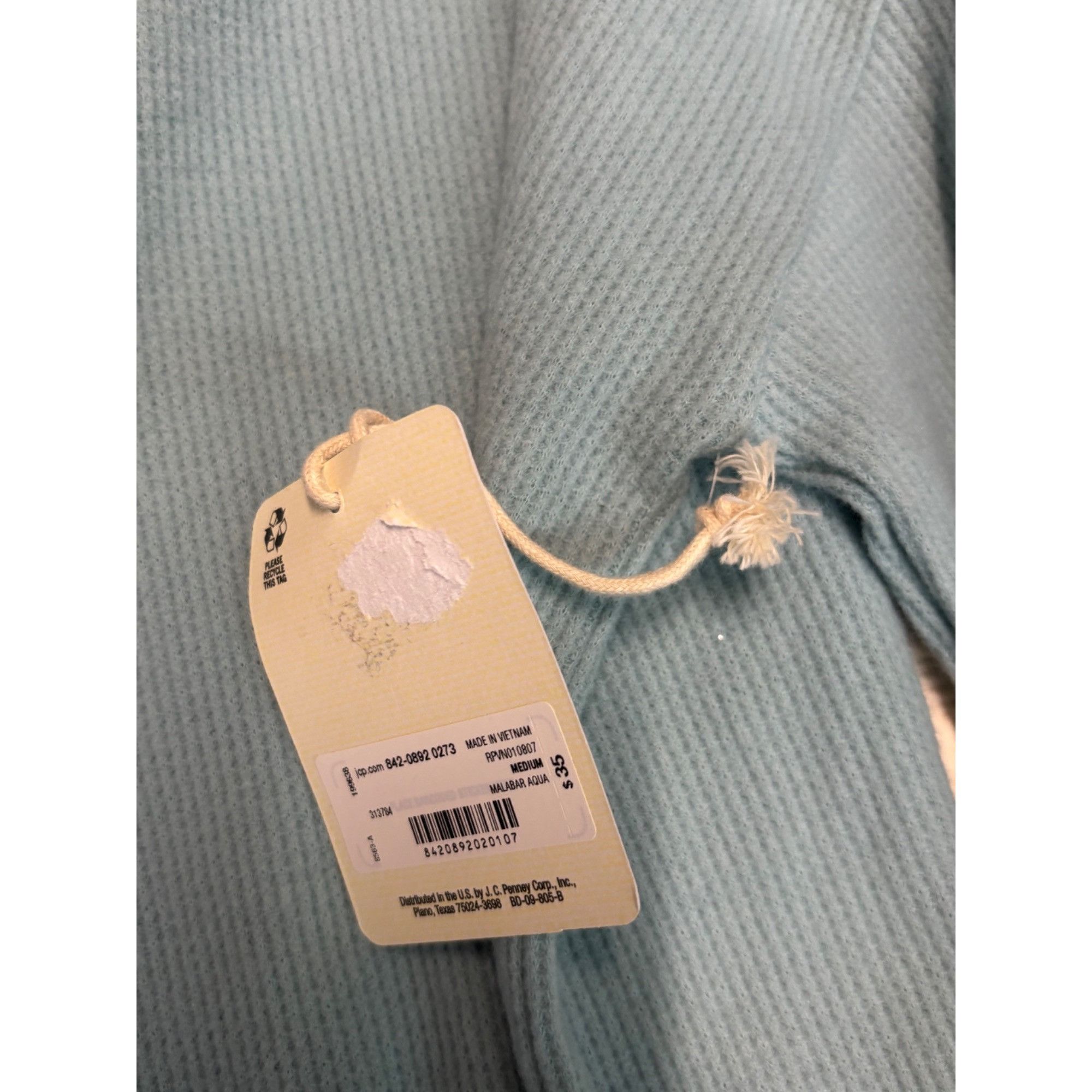 Other a.n.a. Women’s V-neck Thermal Top, Malabar Aqua, M Size M / US 6-8 / IT 42-44 - 7 Thumbnail