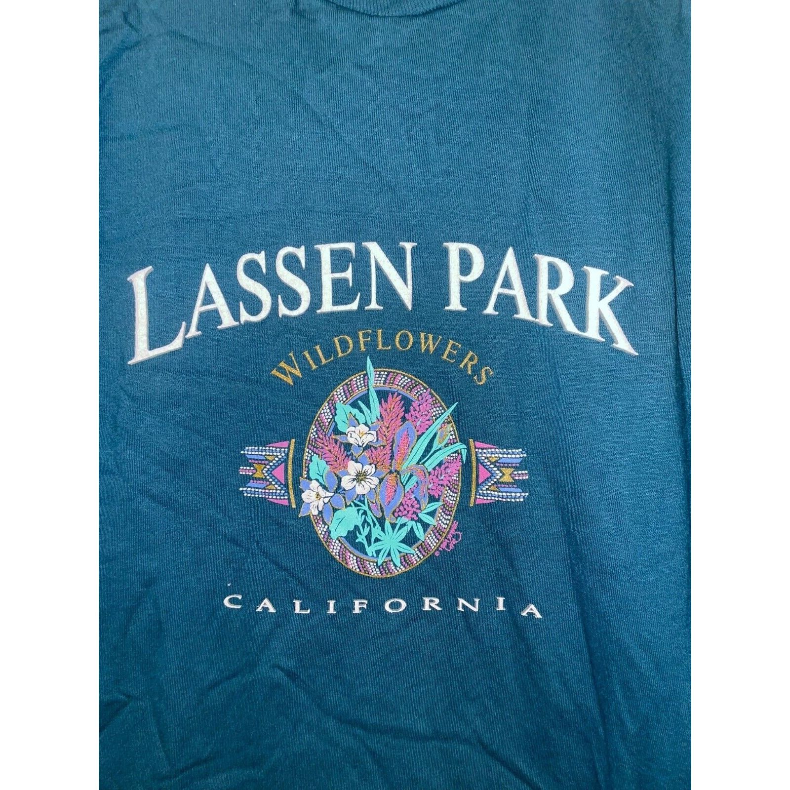Jerzees Vintage California Wildflowers Shirt Jerzees Tee 90s VTG M Size US M / EU 48-50 / 2 - 2 Thumbnail