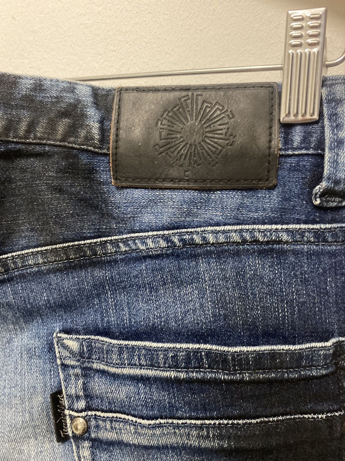 If Six Was Nine × Tornado Mart Tornado mart flared blue jeans painter black Size US 34 / EU 50 - 5 Thumbnail