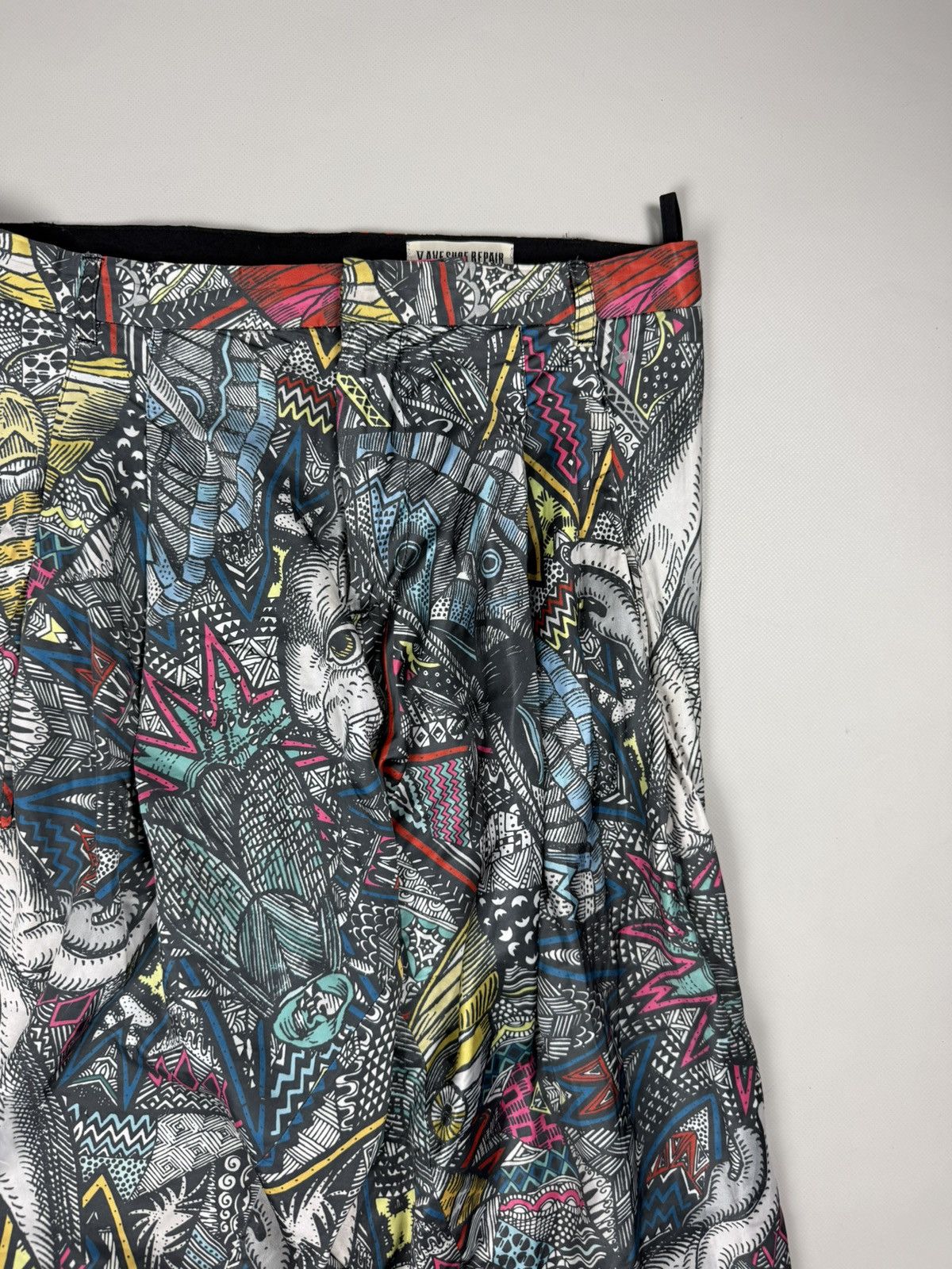 V AVE SHOE REPAIR V Ave Shoe Repair Avantgarde Abstract Pattern Pants Trousers Size 25" / US 0 / IT 36 - 9 Thumbnail