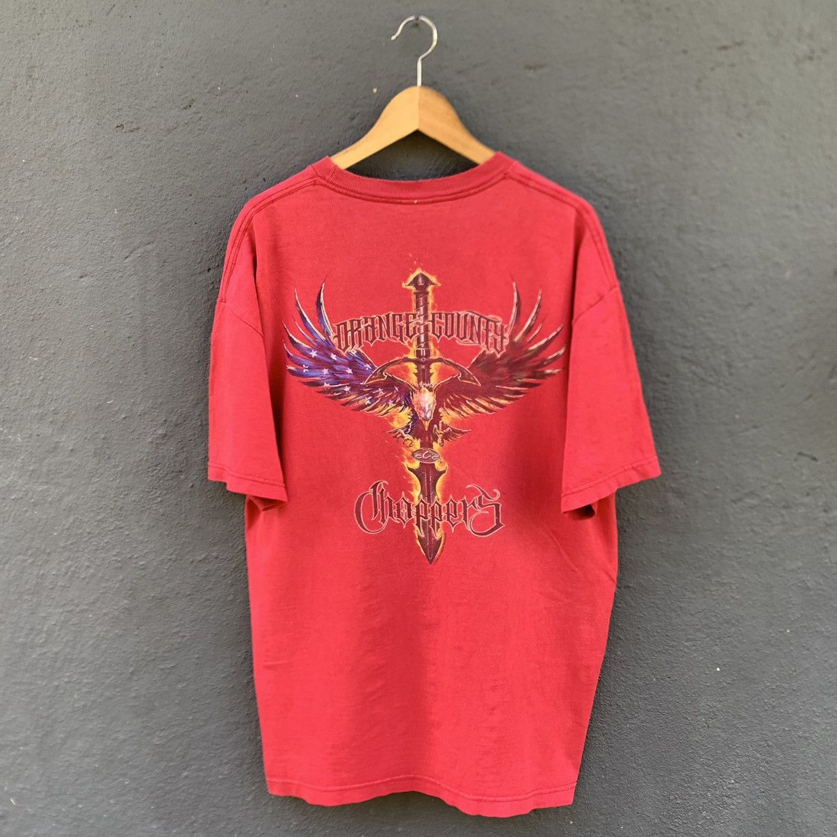 West Coast Choppers 🔥Thrash🔥 Faded Y2K Orange County Choppers Tee Size US XL / EU 56 / 4 - 1 Thumbnail