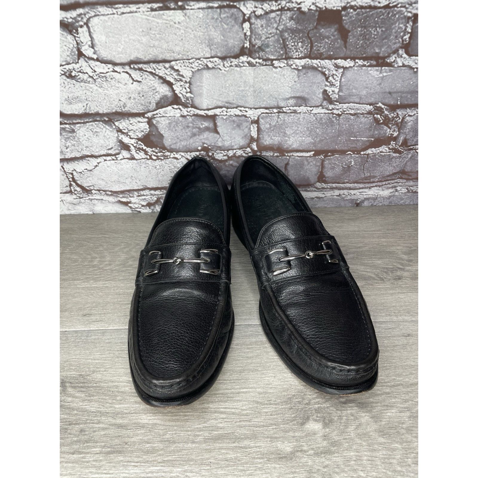 Cole Haan COLE HAAN Black Leather Air Horsebit Classic Loafers Dress M Size US 10 / EU 43 - 2 Thumbnail