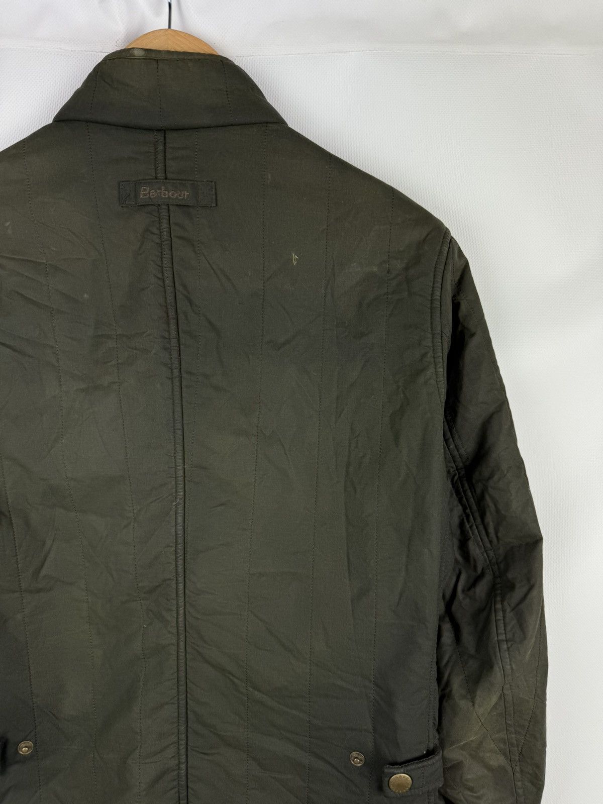 Barbour Barbour Edderton Men’s Quilted Wax Waxed Cotton Jacket Size US S / EU 44-46 / 1 - 16 Thumbnail
