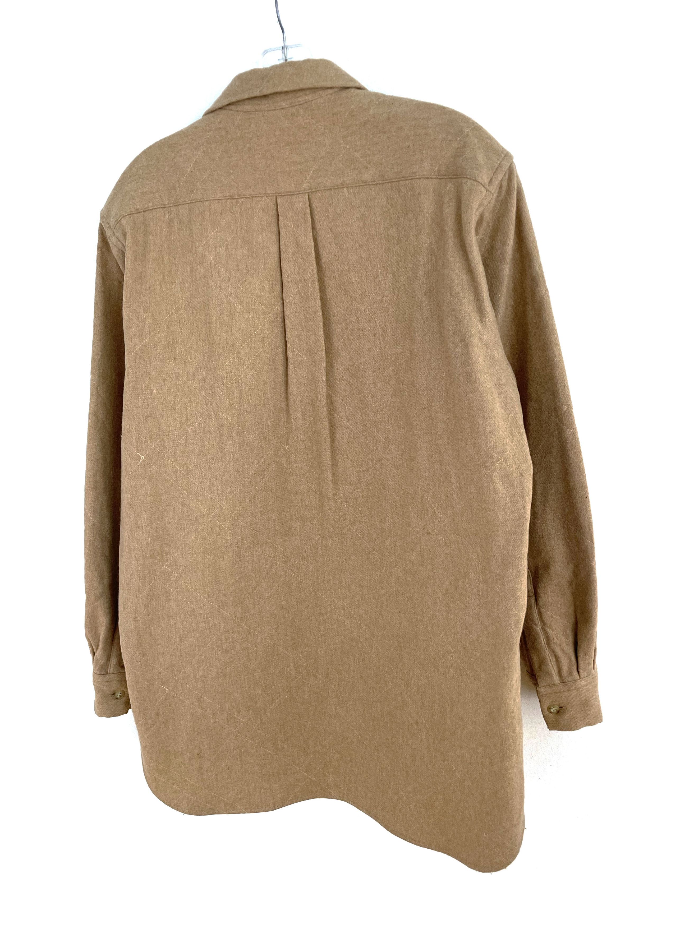Yohji Yamamoto Quilted Wool Shirt Size US L / EU 52-54 / 3 - 9 Thumbnail