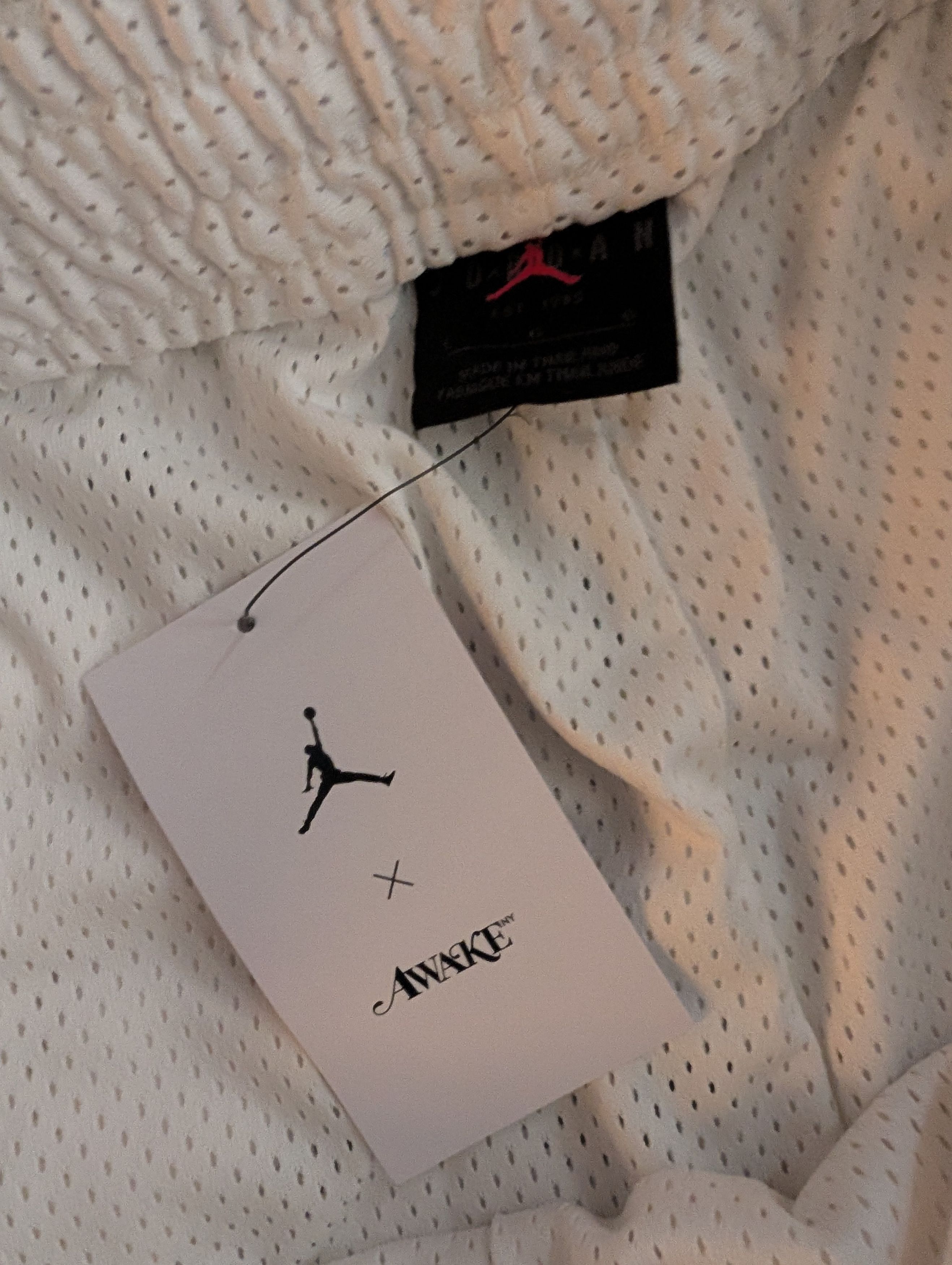Awake NY × Jordan Brand Jordan Awake Nike Basketball Shorts White Large Size US 34 / EU 50 - 4 Thumbnail