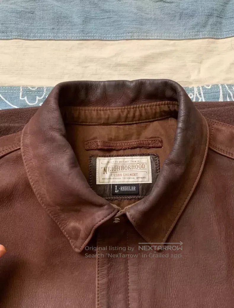 Neighborhood Neighborhood Leather jacket Size US L / EU 52-54 / 3 - 3 Thumbnail