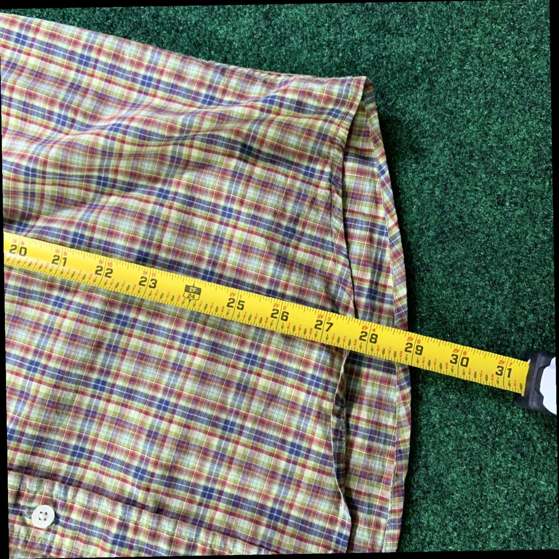 Tommy Hilfiger Tommy Hilfiger Shirt Mens Medium Multicolor Button Up Short Sleeve Plaid Preppy Size US M / EU 48-50 / 2 - 6 Thumbnail