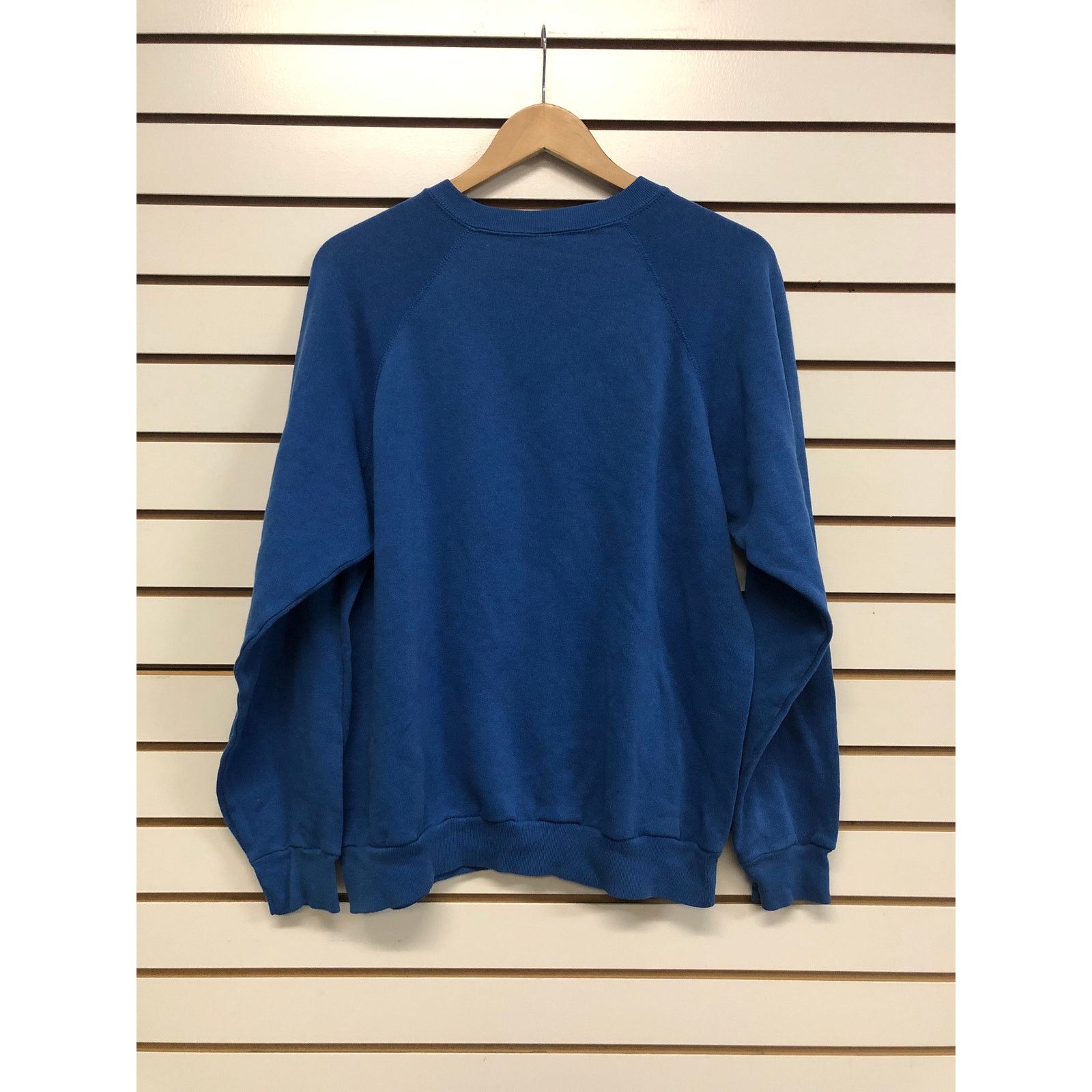 Tultex Vintage Blank blue Sweatshirt size XL 1980s 50/50 poly cott Size US XL / EU 56 / 4 - 5 Thumbnail