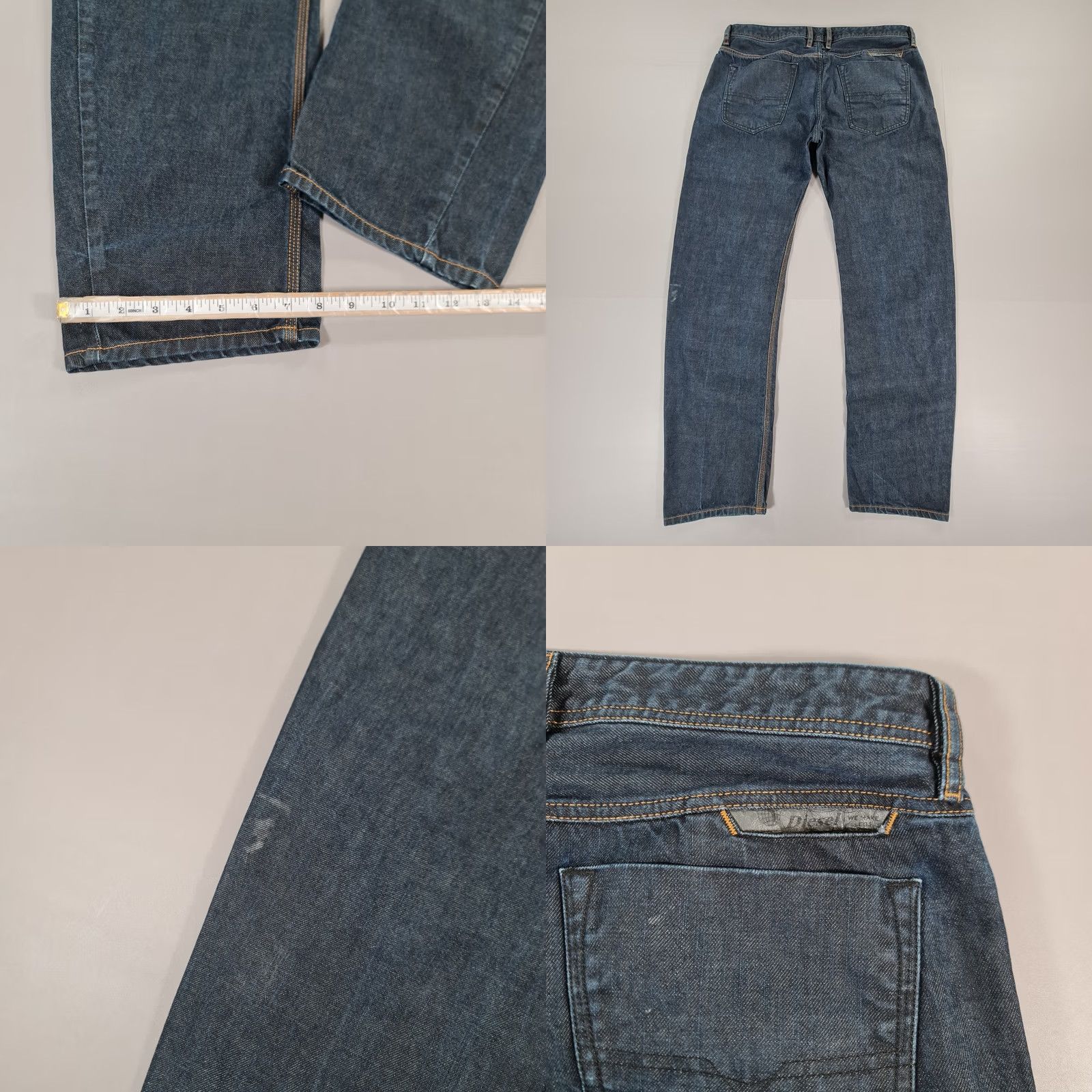 Diesel Diesel Jeans Blue W36 L32 Comfort Carrot Denim Bravefort 0088Z Mens Jeans Regular 5-Pocket Button Fly Cotton Denim Vintage No Size US 36 / EU 52 - 8 Thumbnail