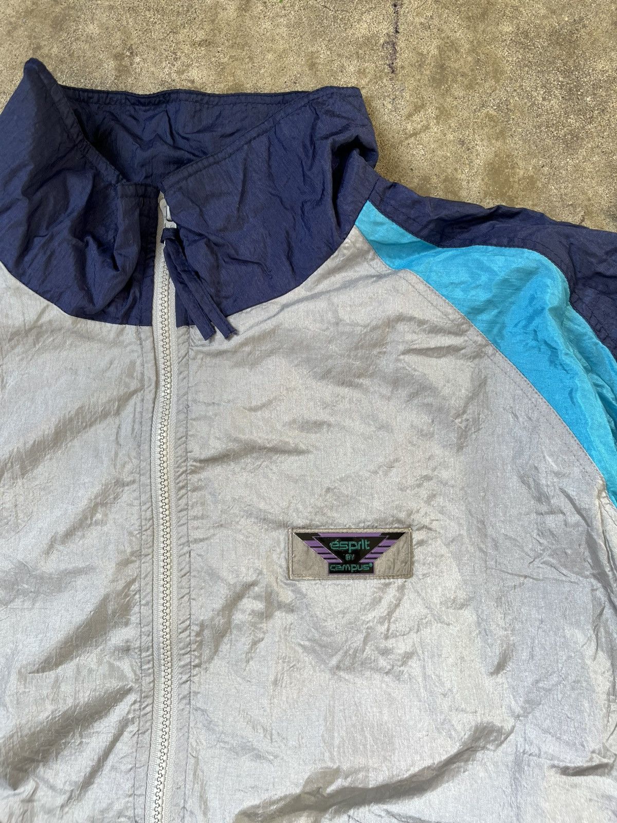Esprit × Vintage 90s Vintage Espirit Windbreaker Size US XL / EU 56 / 4 - 3 Thumbnail