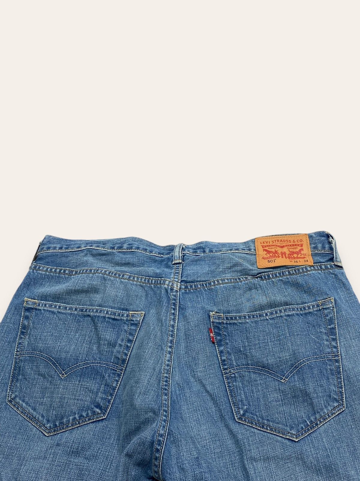 Jean Vintage LEVIS Blue Denim Jeans 501 W37 L34 Size US 37 - 8 Thumbnail