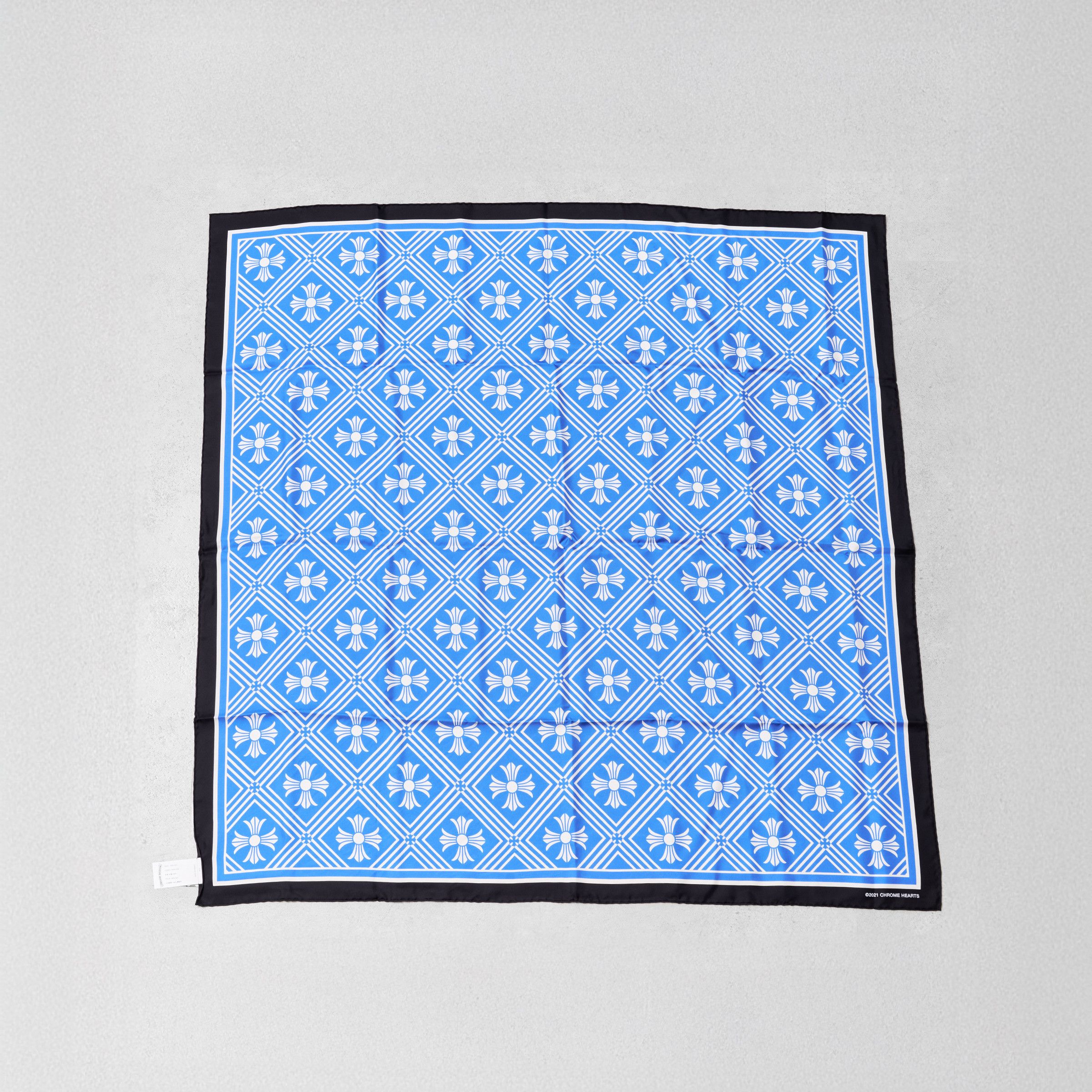 Chrome Hearts CHROME HEARTS Blue Plus Silk Scarf Size ONE SIZE - 1 Thumbnail
