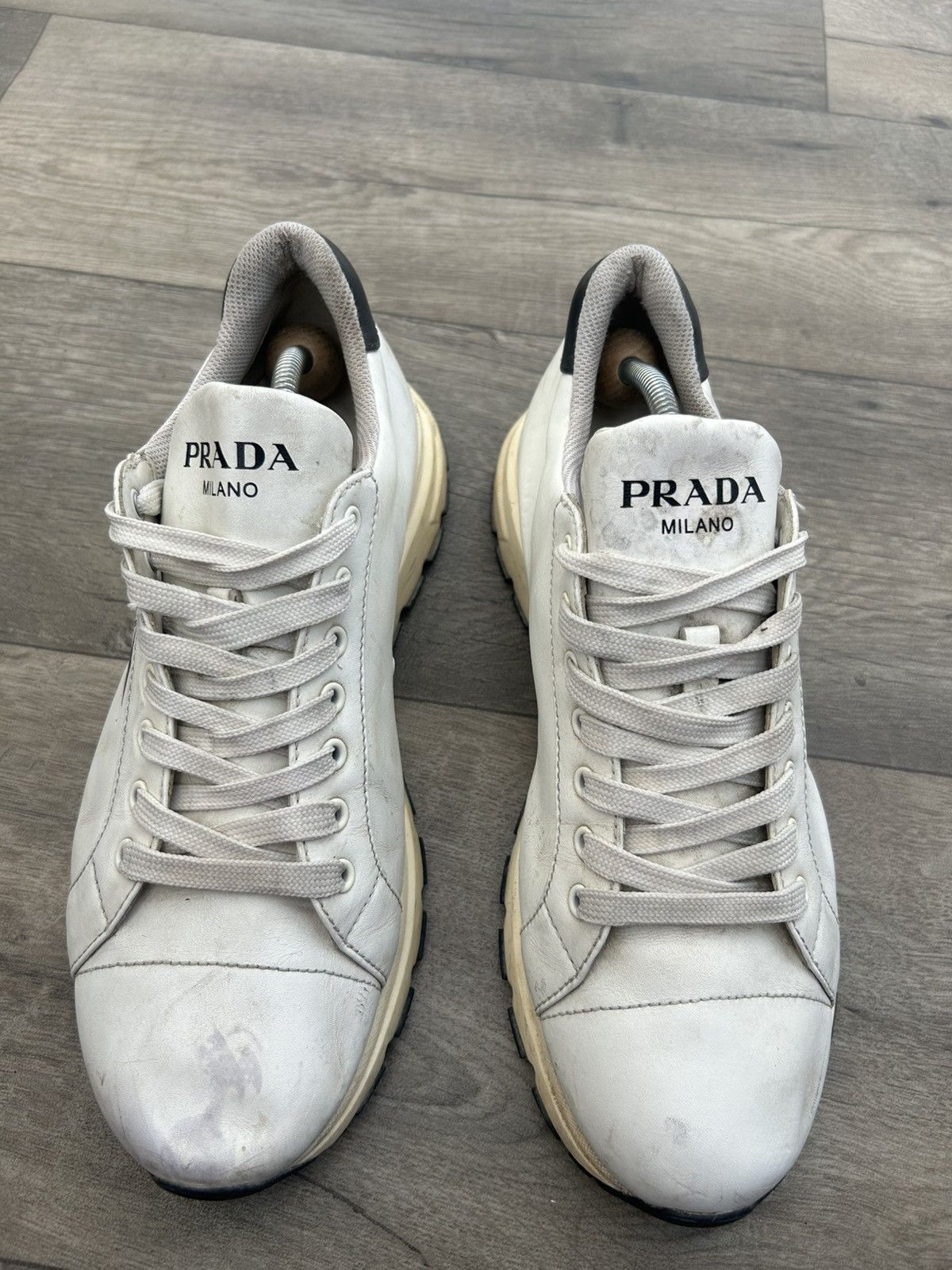 Prada Prada Milano leather sneakers. Size US 10 / EU 43 - 1 Thumbnail