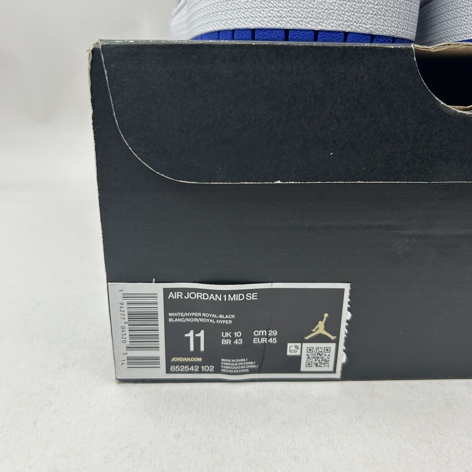 Nike Nike Air Jordan 1 Retro Mid SE “Blue Union/Royal Black Toe” Size US 11 / EU 44 - 5 Thumbnail
