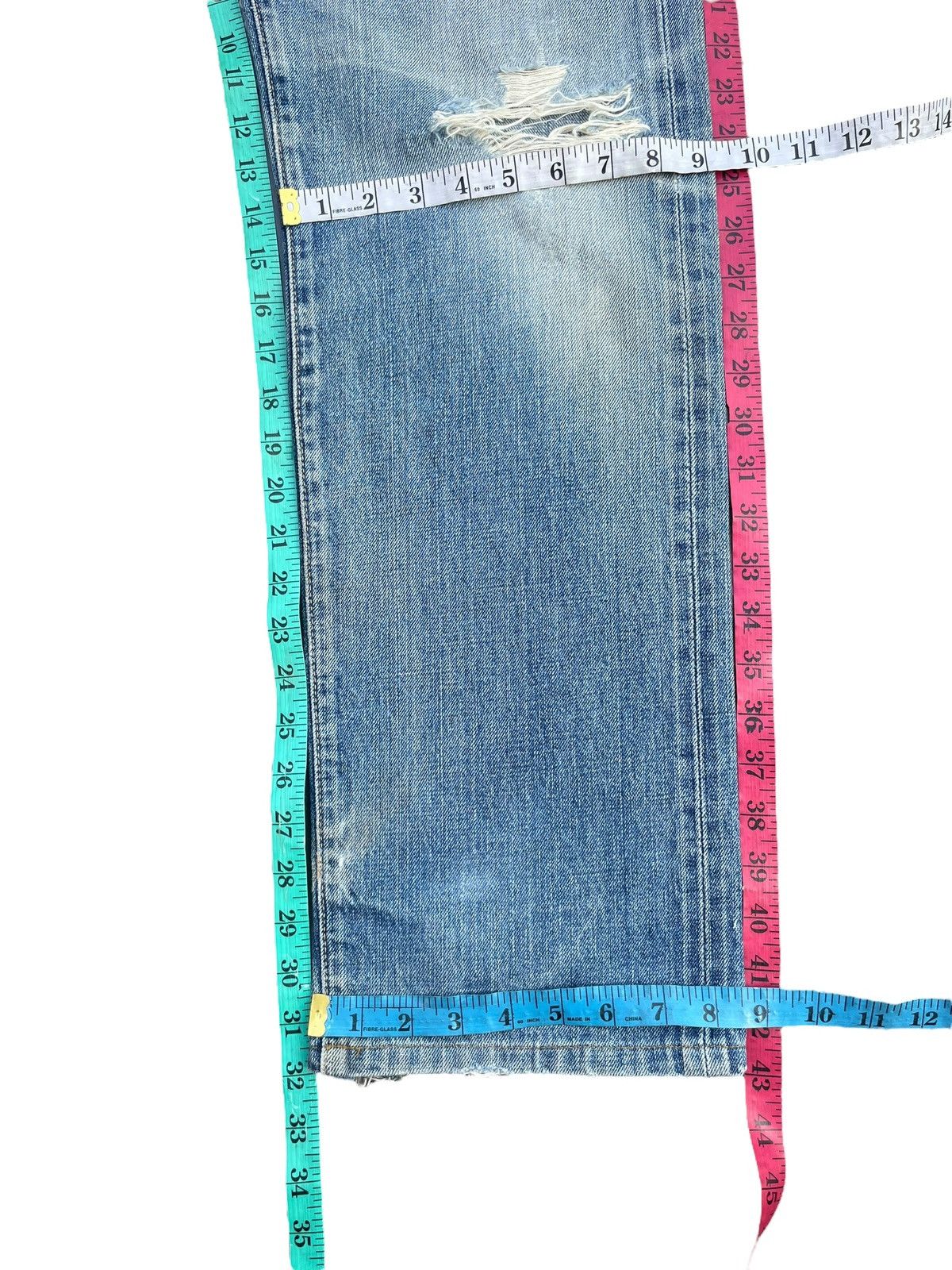 Levi's Vintage Levi’s 502XX Selvedge Distressed Size US 31 - 16 Thumbnail