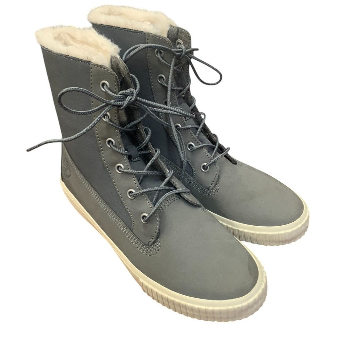 Timberland Timberland Women's Skyla Bay 6" Gray Faux Fur Boot US 8.5 Size US 8.5 / IT 38.5 - 1 Thumbnail