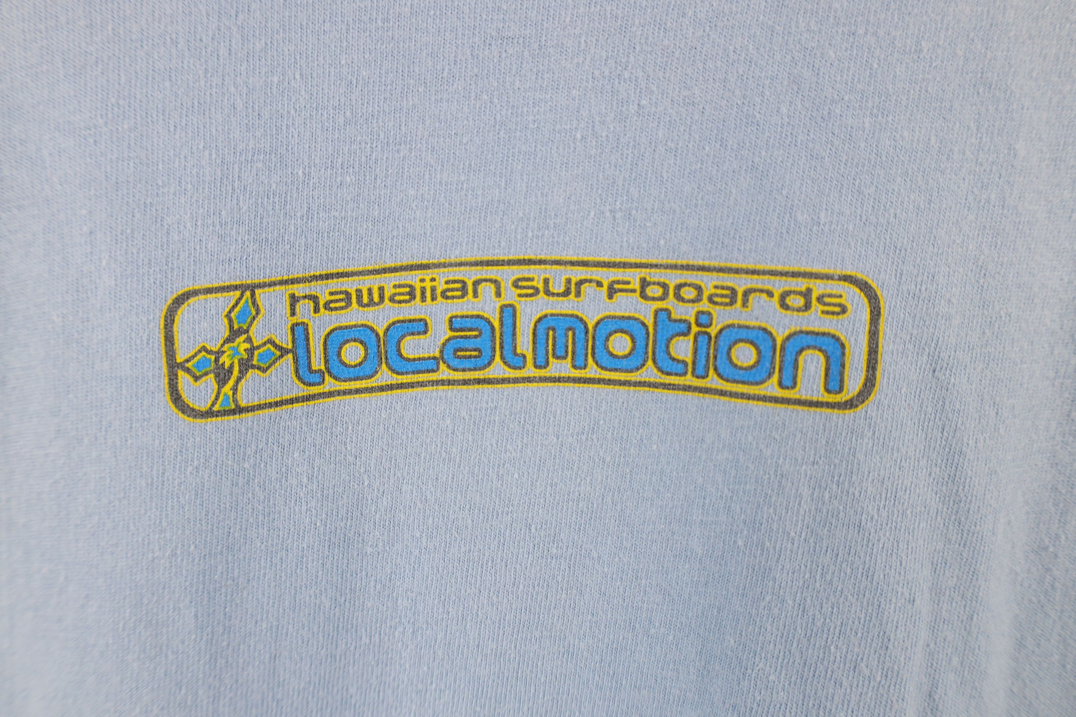 Vintage Vintage 90s Motion Hawaiian Surfboards Surfing T-Shirt Blue Size US XL / EU 56 / 4 - 4 Thumbnail