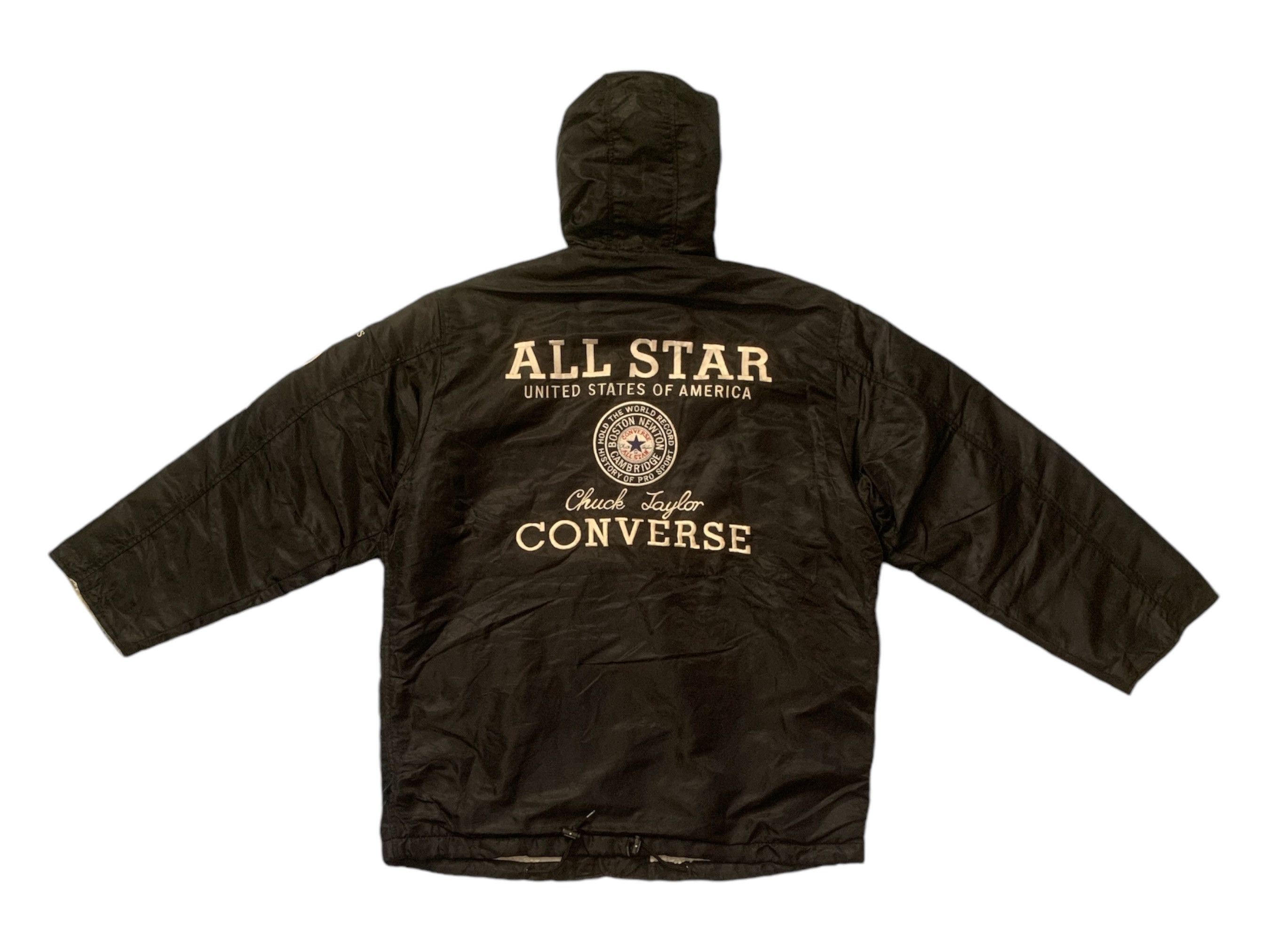 Converse × Vintage Rare Vintage Converse All Star Big Logo Sherpa Jackets Size US M / EU 48-50 / 2 - 1 Thumbnail
