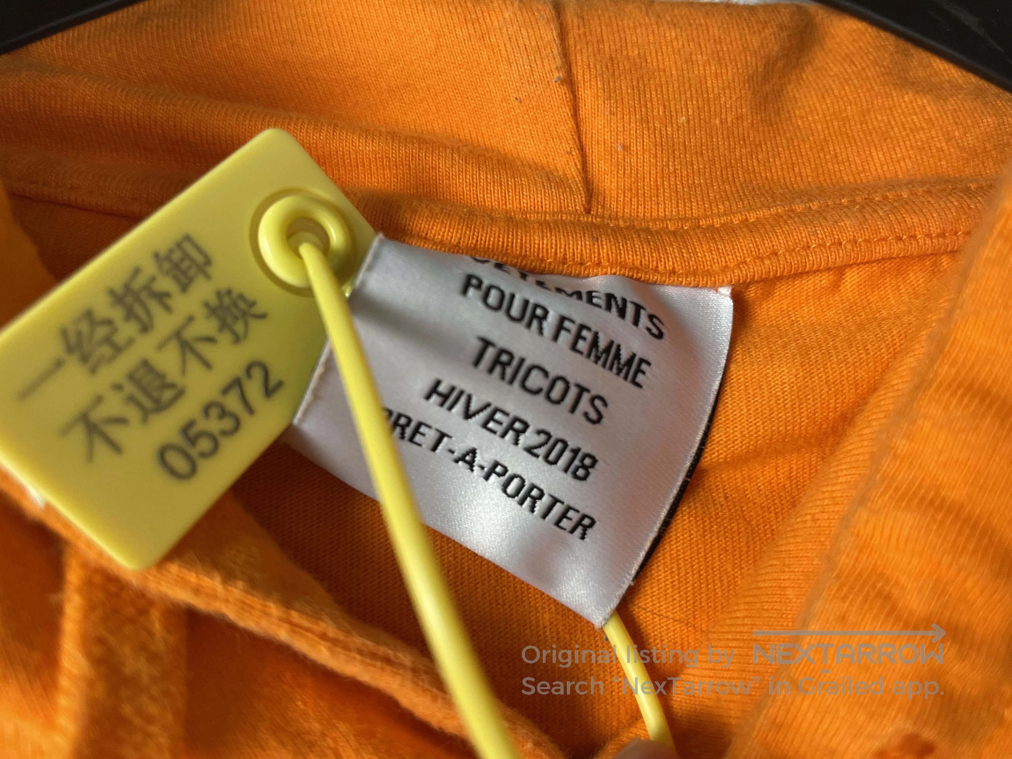 Vetements VETEMENTS Oversized Hoodie with Big Sleeves Size US S / EU 44-46 / 1 - 6 Thumbnail