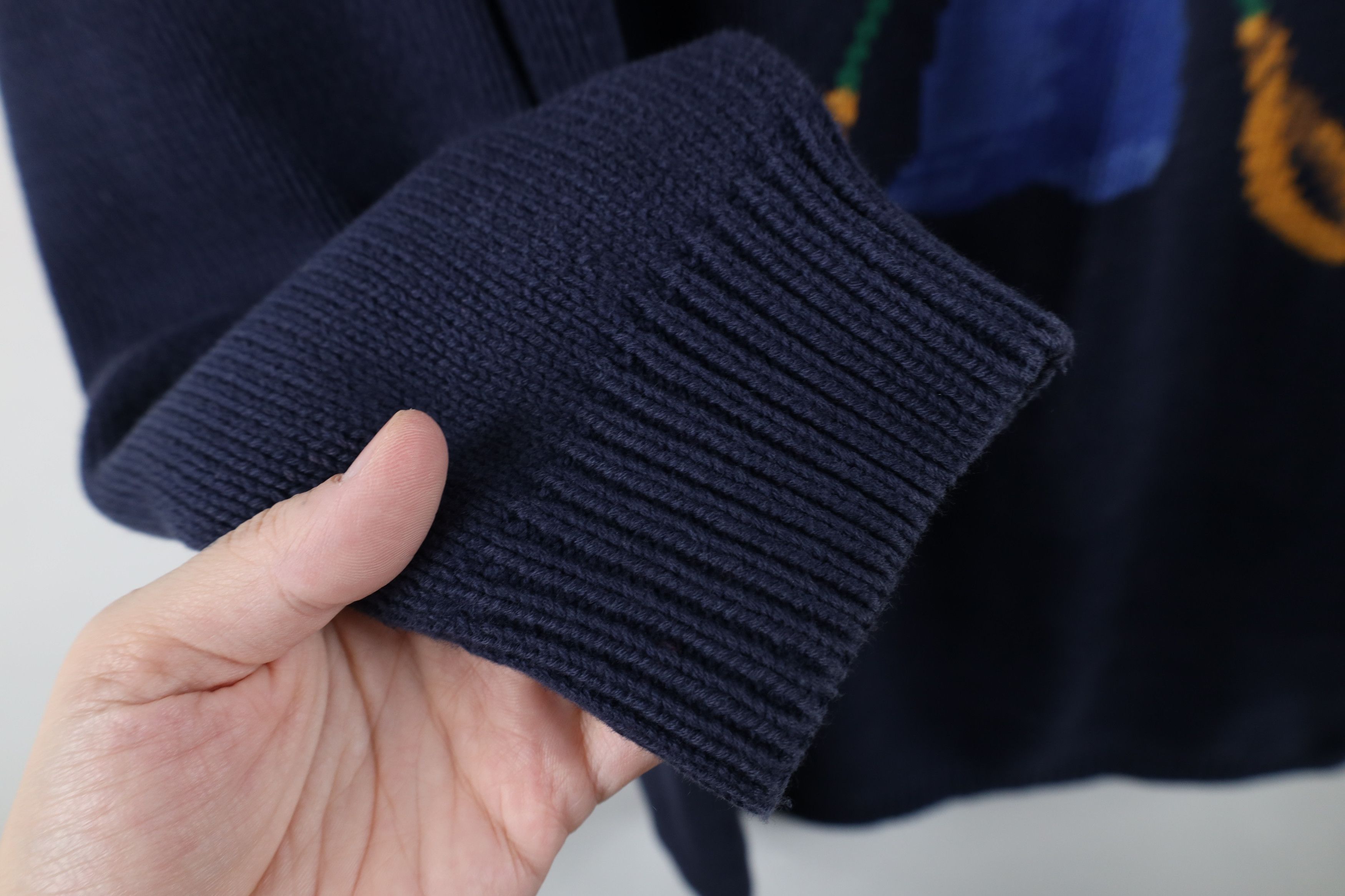 Vintage Vintage 90s Streetwear Horse Polo Turtleneck Sweater Knit Size XL / US 12-14 / IT 48-50 - 9 Thumbnail