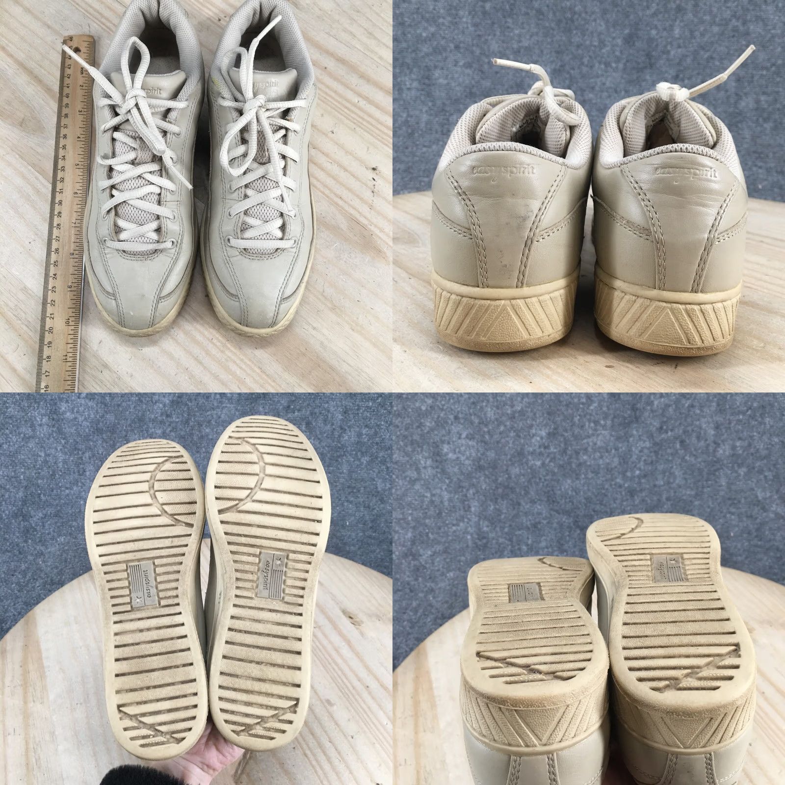 Vintage Easy Spirit Casual Sneakers Brown Leather Lace Up Low Top Womens 7.5 M Size M / US 6-8 / IT 42-44 - 9 Thumbnail