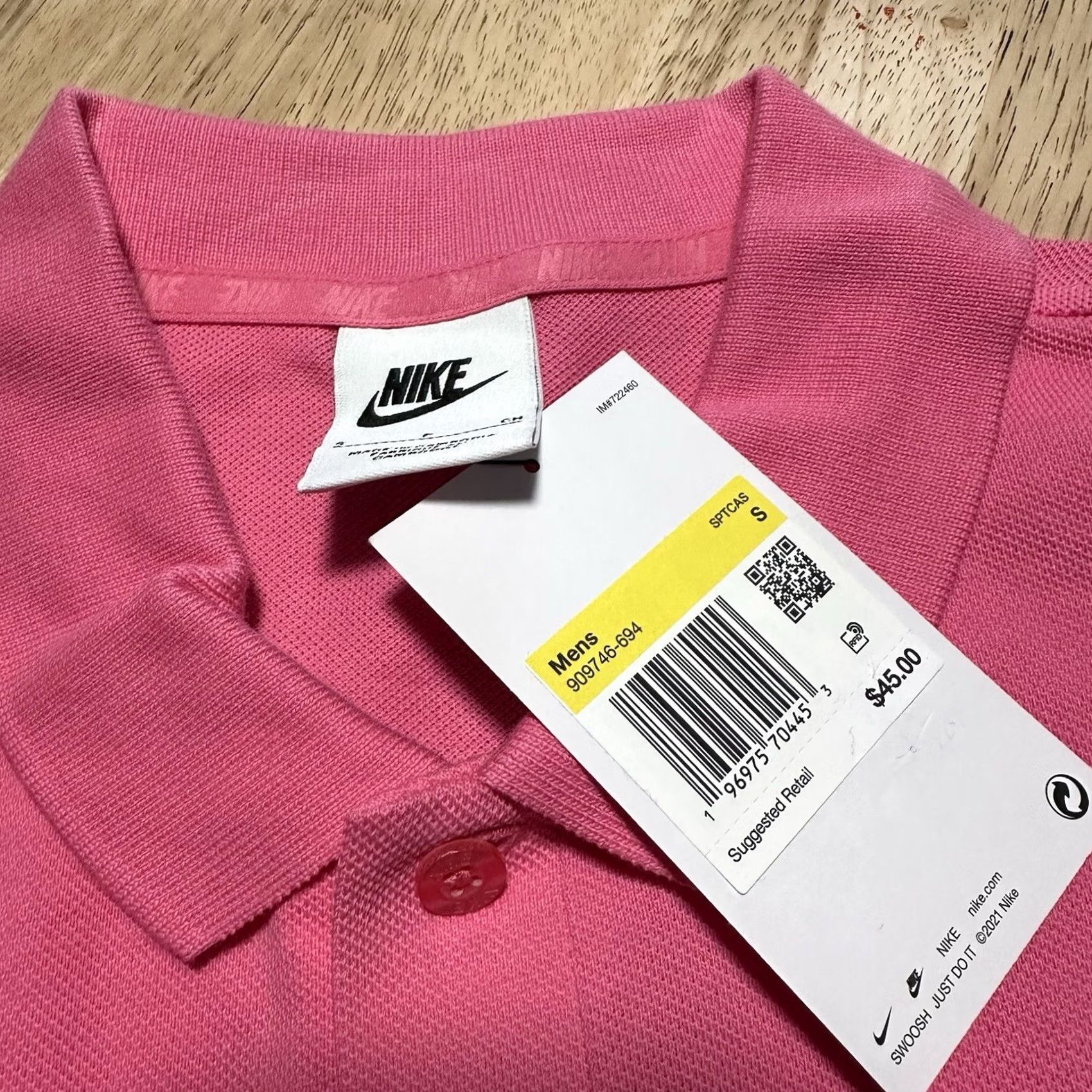 Nike Nike Polo Shirt Mens Size S Pink Matchup Big Logo NSW 909746-694 Size US S / EU 44-46 / 1 - 3 Thumbnail
