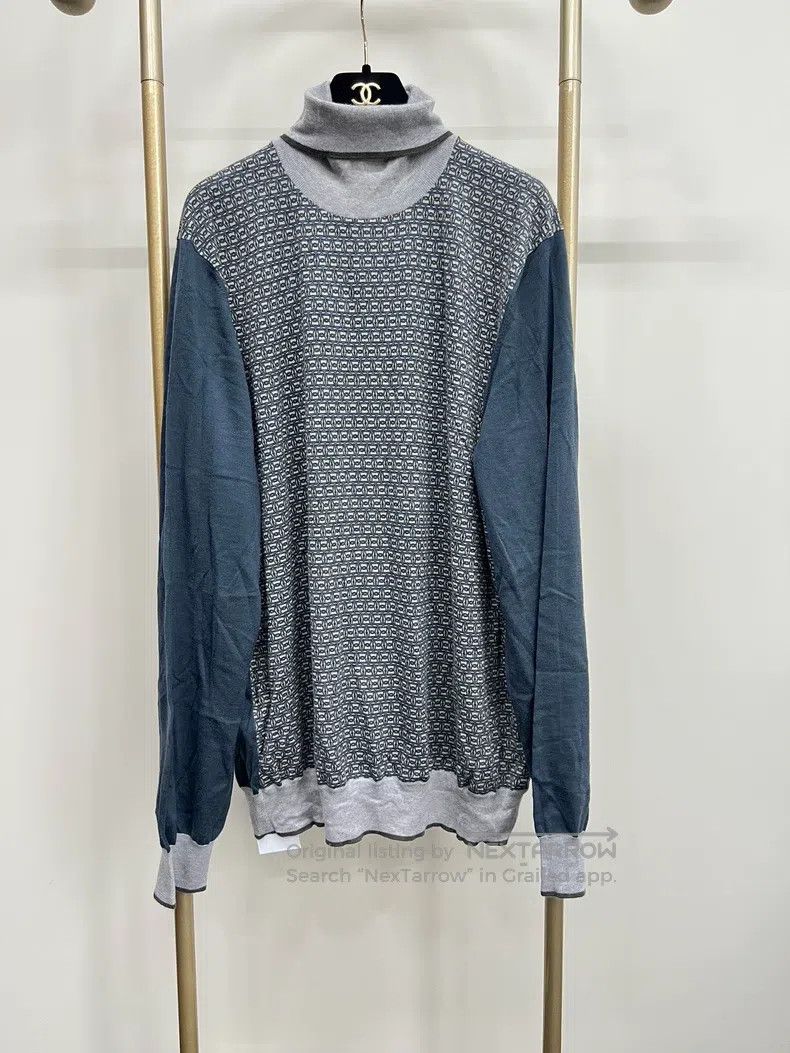 Hermes Hermes High-neck cashmere knitted sweater Size US XXL / EU 58 / 5 - 1 Thumbnail