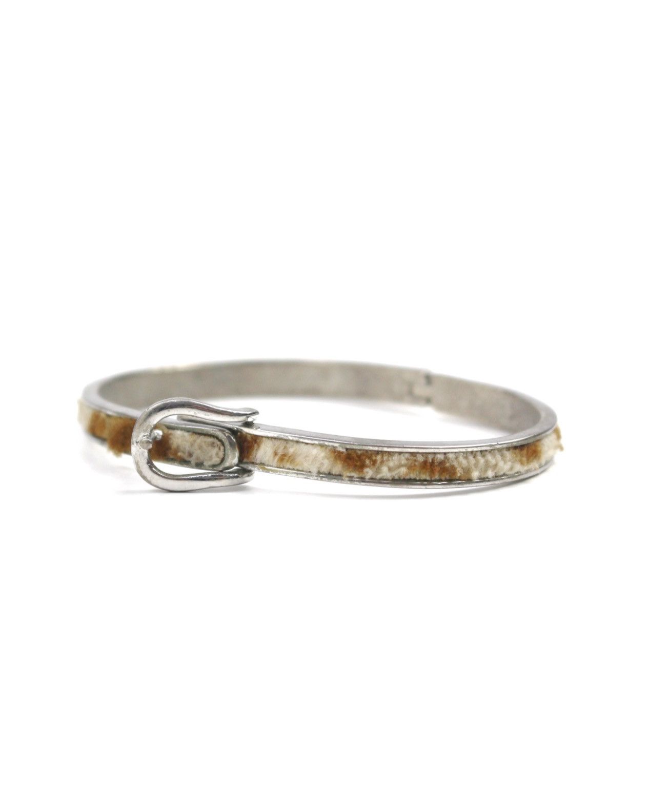 Hysteric Glamour 1990S JAPANESE MADE FUR-INLAID METAL BUCKLE BRACELET Size ONE SIZE - 1 Thumbnail