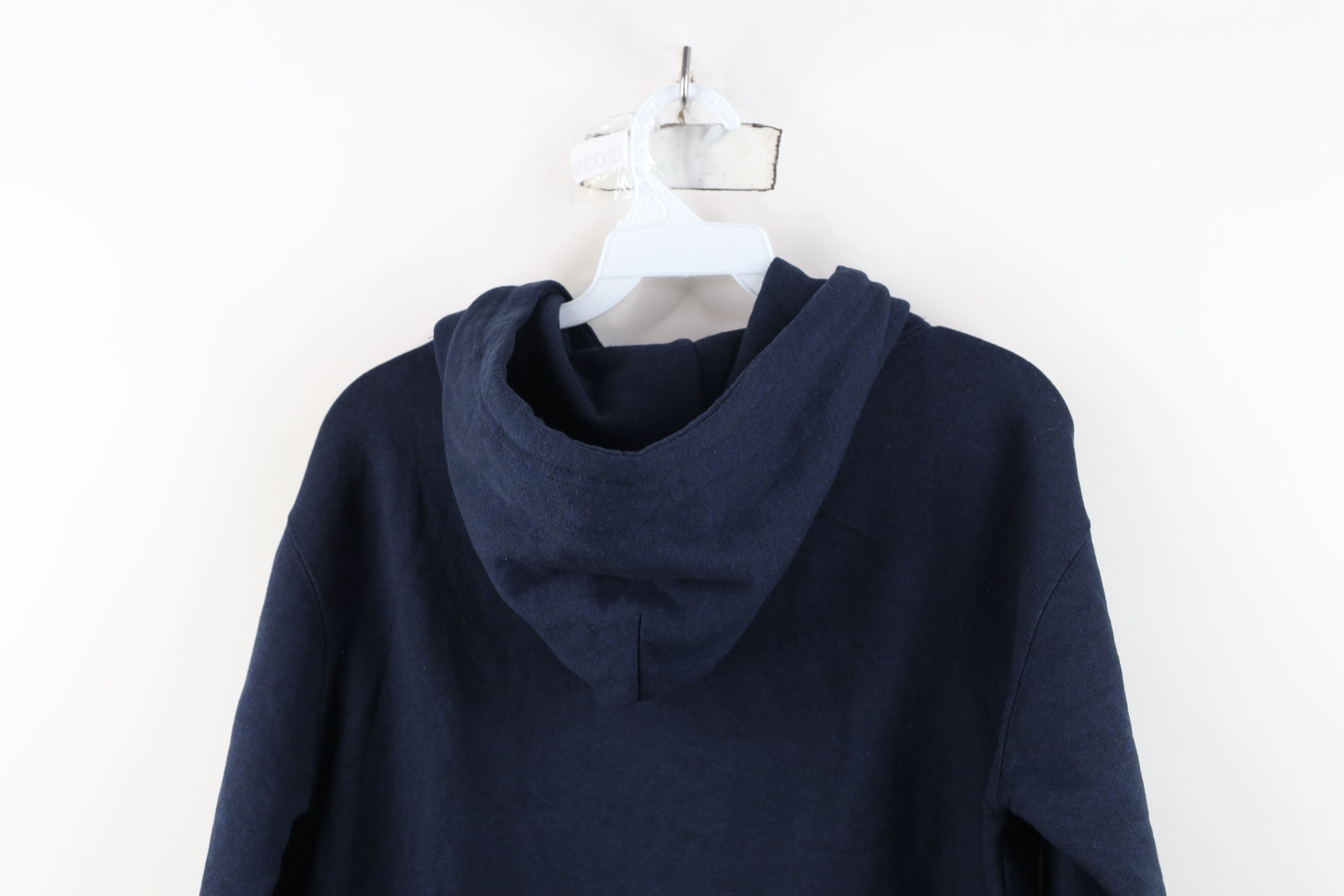 Vintage Vintage Y2K Streetwear Blank Hoodie Sweatshirt Dark Blue Size US S / EU 44-46 / 1 - 11 Thumbnail
