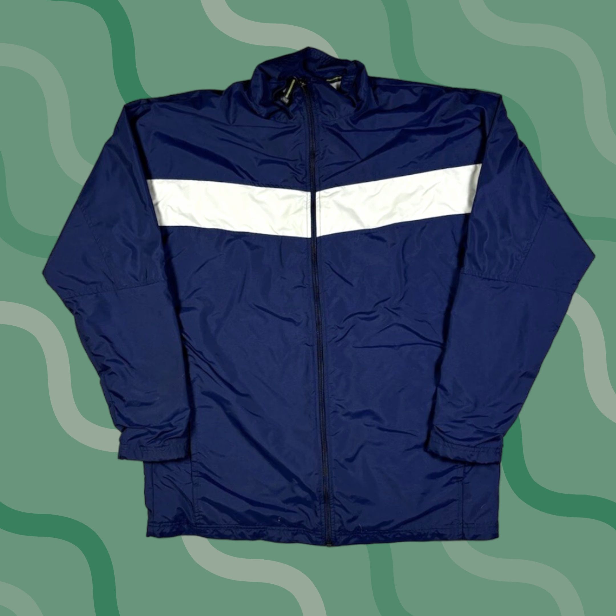 Nike VINTAGE Nike Windbreaker Jacket, Full Zip, Nylon Softshell, Blue, Size L, Men’s, 90s, Sports, Retro, Dri-Fit, Logo, Casual, Travel, Workwear Size US L / EU 52-54 / 3 - 1 Thumbnail