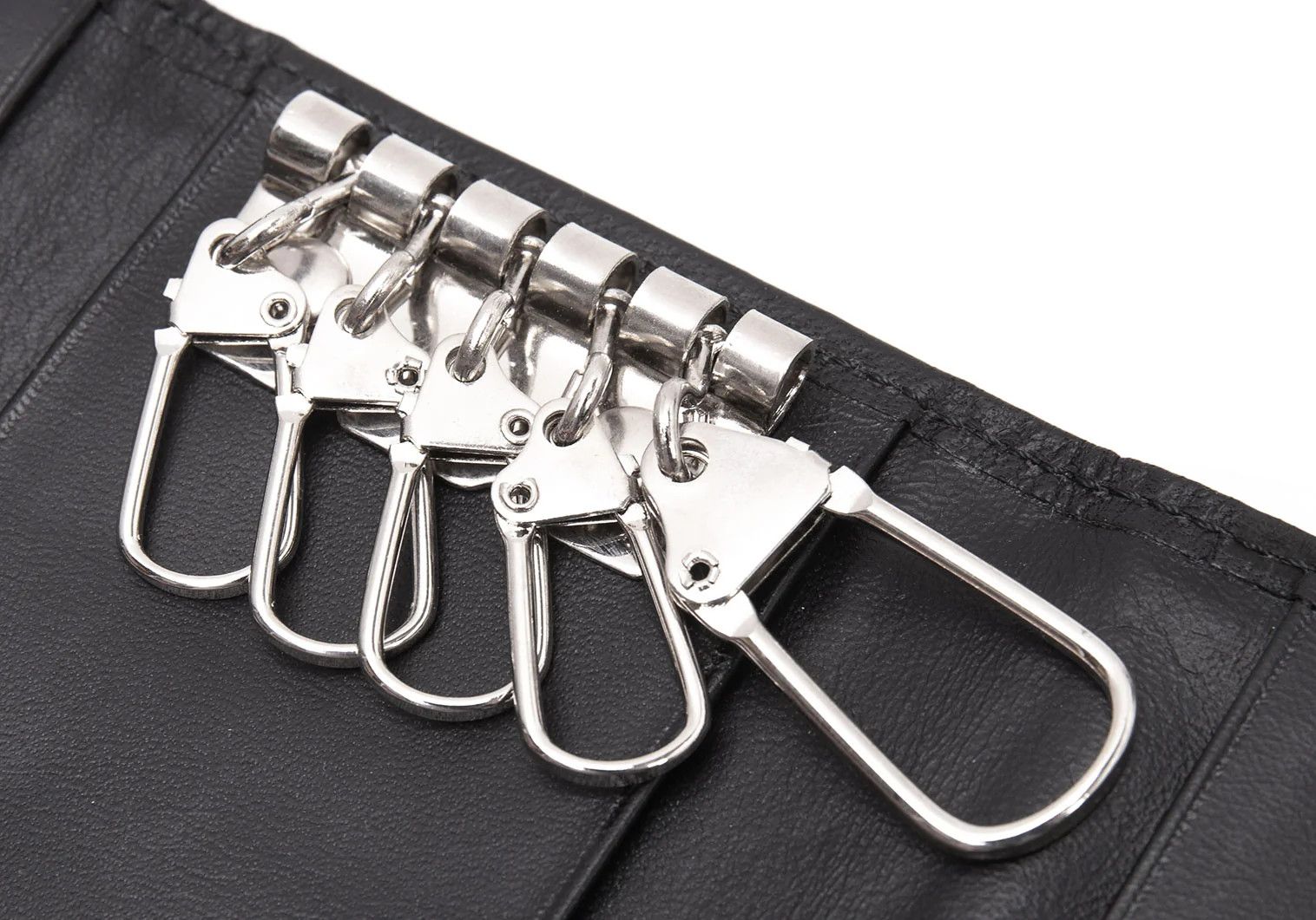 Jean Paul Gaultier Aroma Mark Plate Key Case in Black and Silver Size ONE SIZE - 8 Thumbnail