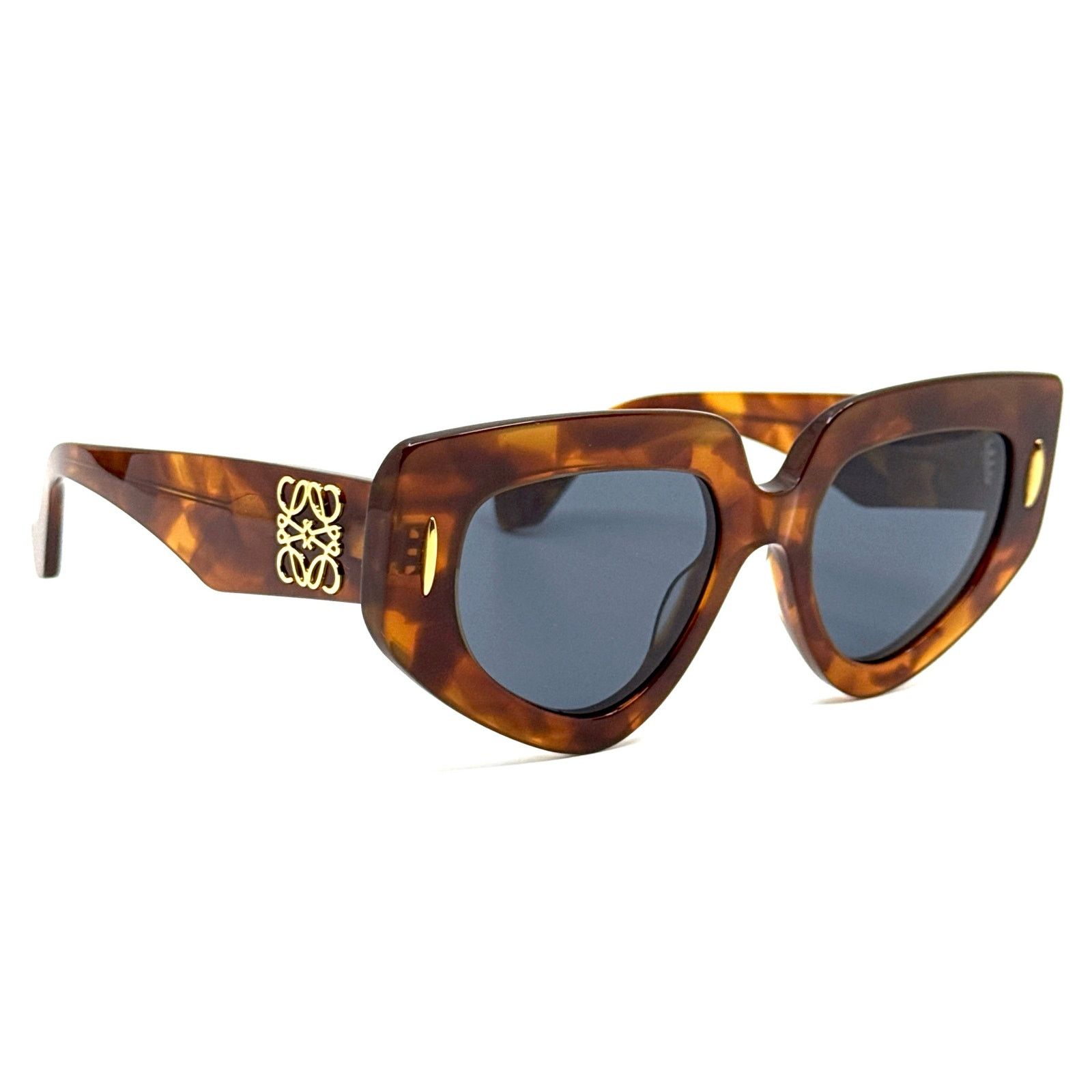 New, LOEWE Sunglasses LW4114IS 90A Authentic LOEWE PAVE SCREEN Starry Night ANAGRAM LW4114IS Black  main image 4