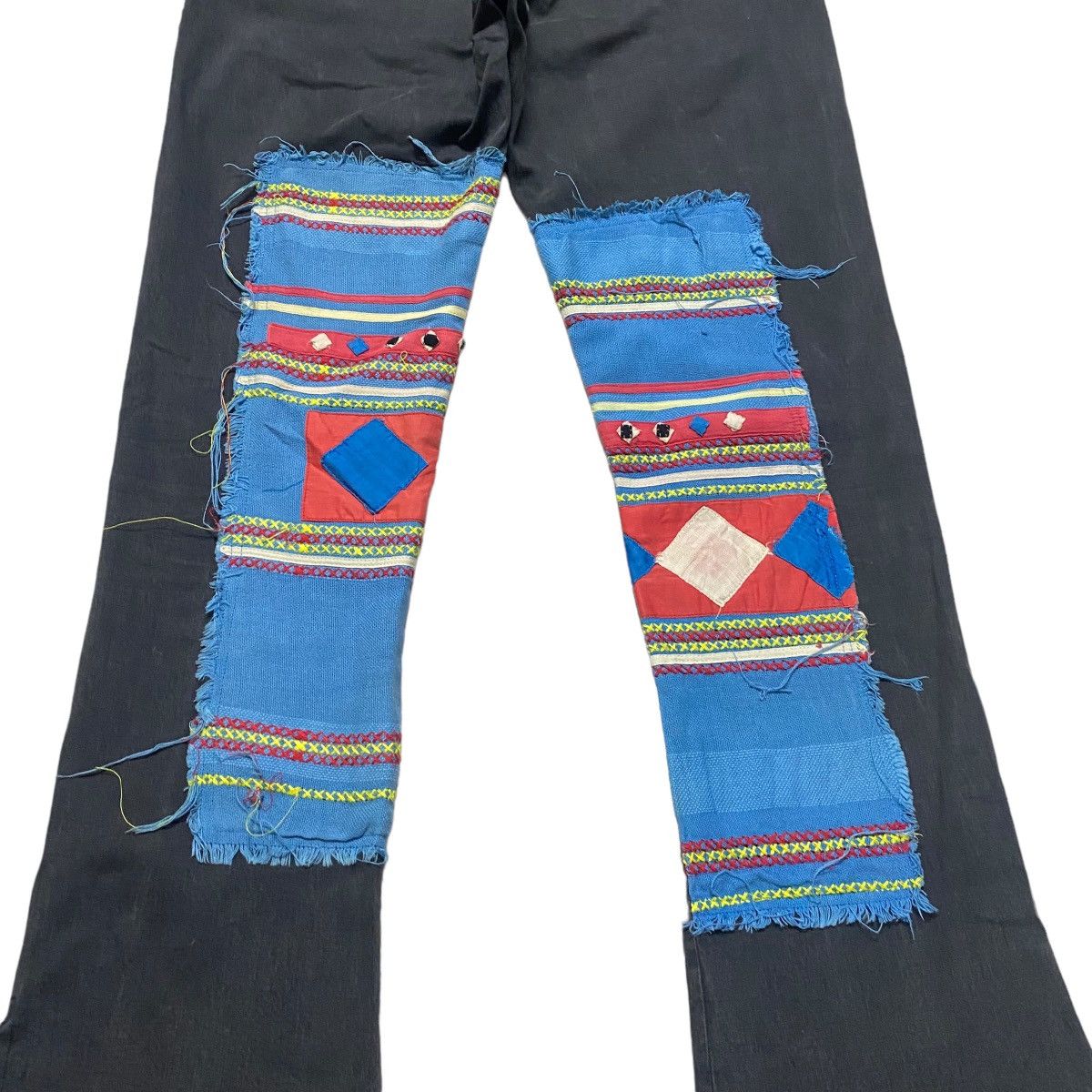 Undercover SS03 Undercover Scab Ethnic Patchwork Flare Pants Size US 29 - 15 Thumbnail