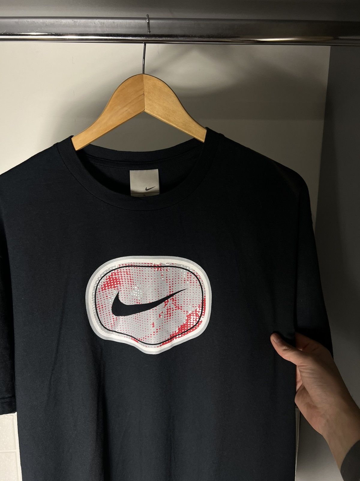 Nike VINTAGE NIKE BIG LOGO SWOOSH RETRO T-SHIRT DRILL Y2K 90s USA Size US XL / EU 56 / 4 - 14 Thumbnail