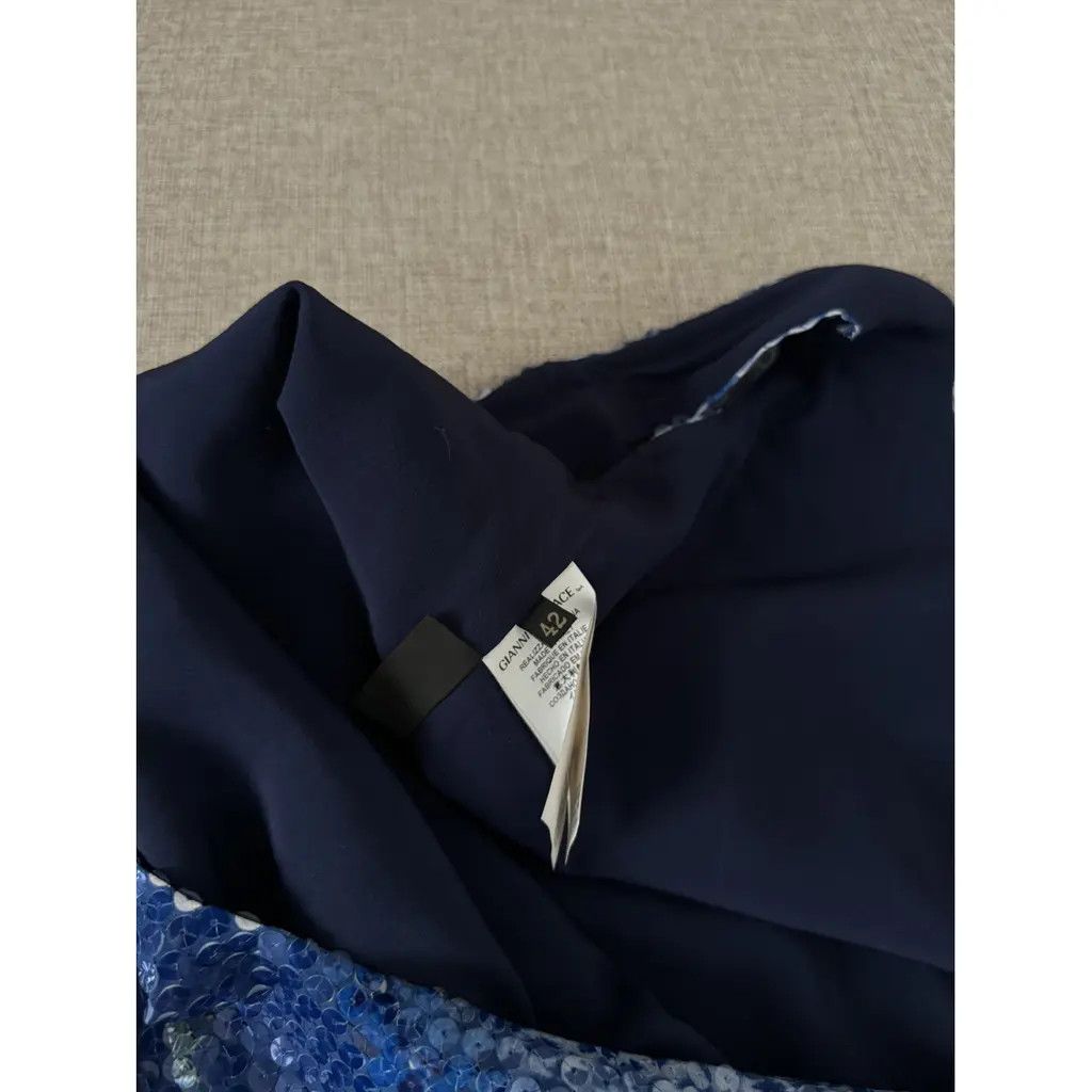 Versace Versace Blue Sequin Sleeveless Mini Dress Size Medium Size M / US 6-8 / IT 42-44 - 8 Thumbnail